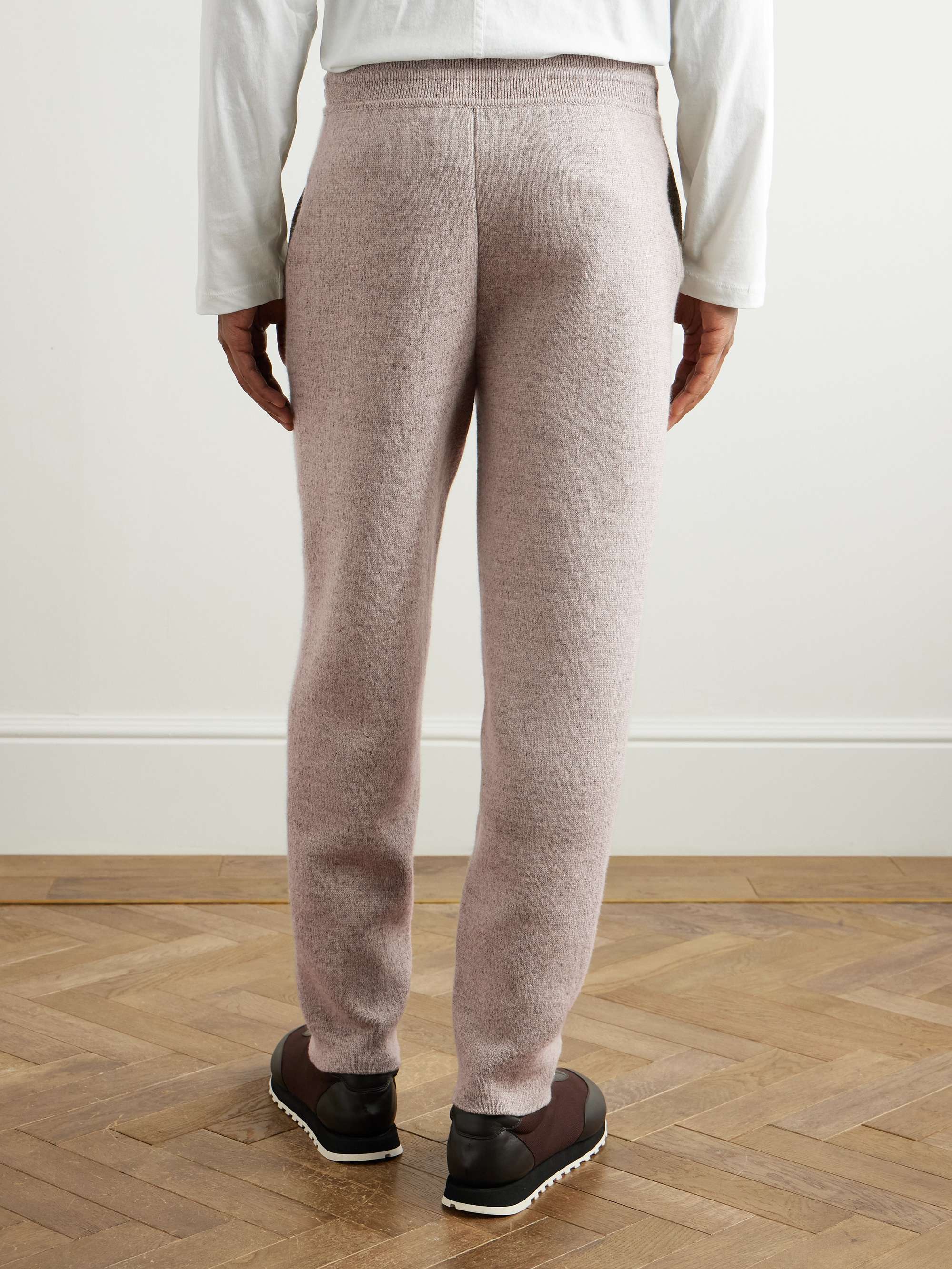 Tapered Linen and Cashmere-Blend Sweatpants view