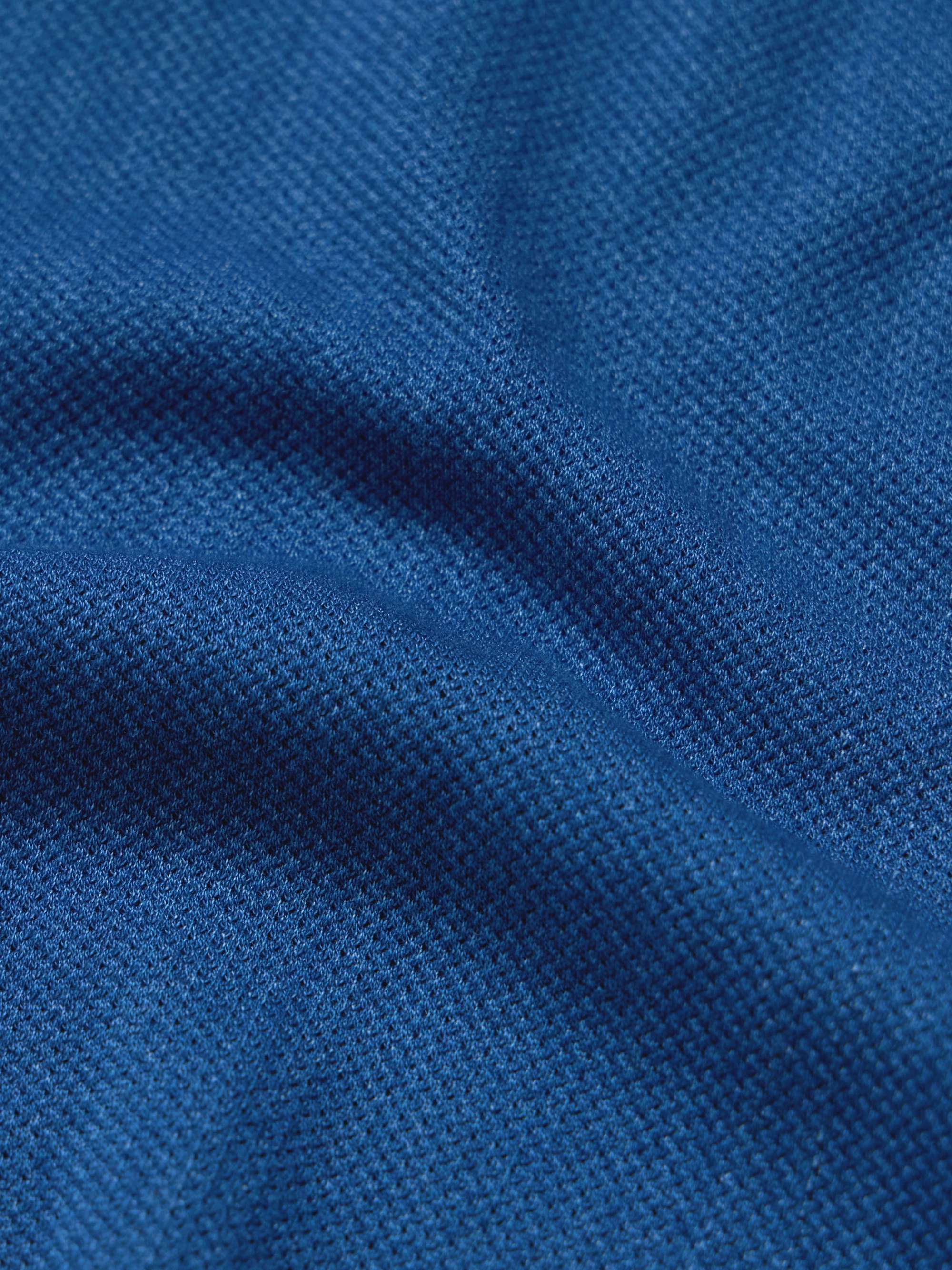 Indigo-Dyed Cotton-Piqué Polo Shirt view