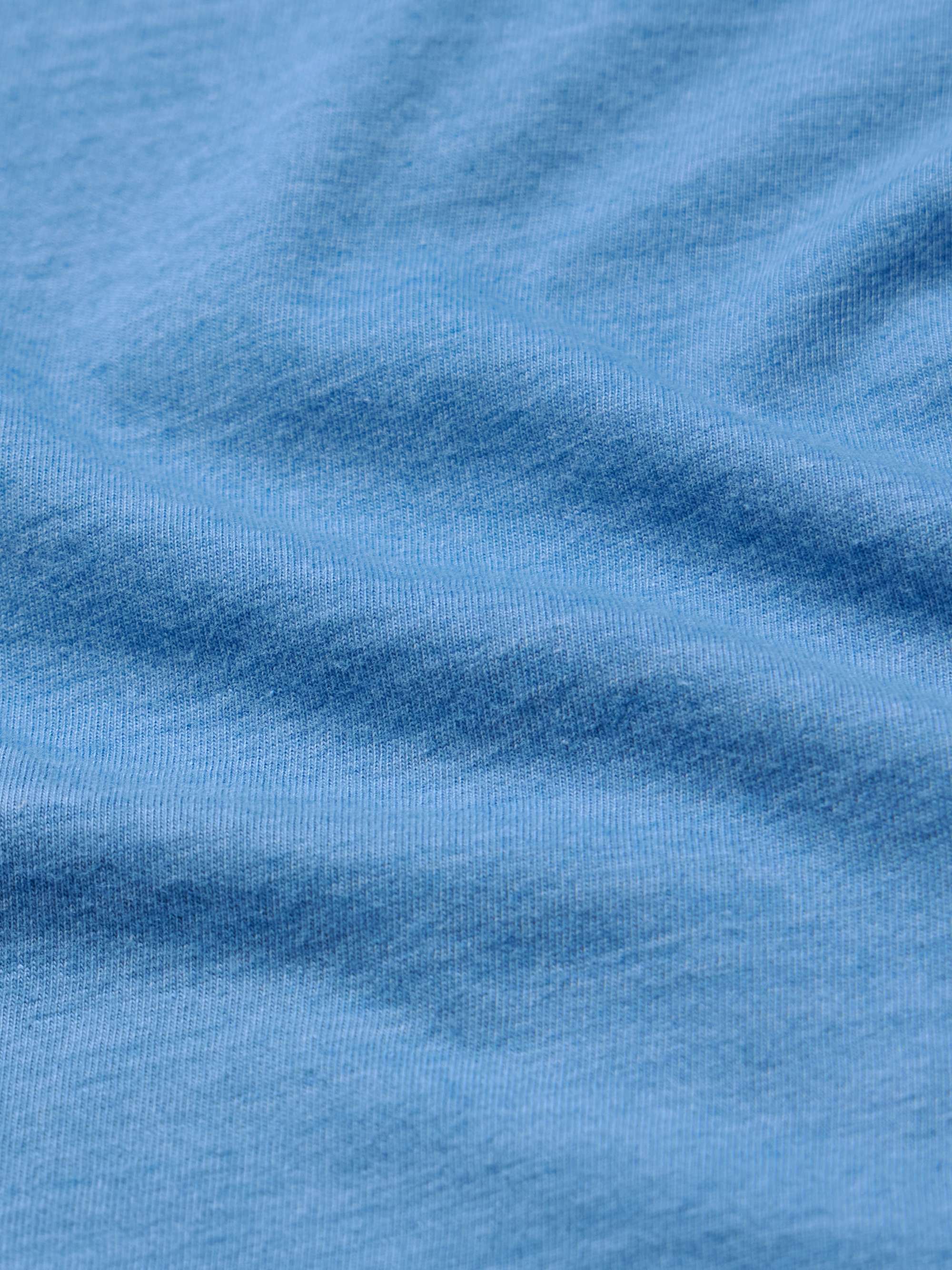 Indigo-Dyed Organic Cotton-Jersey T-Shirt view