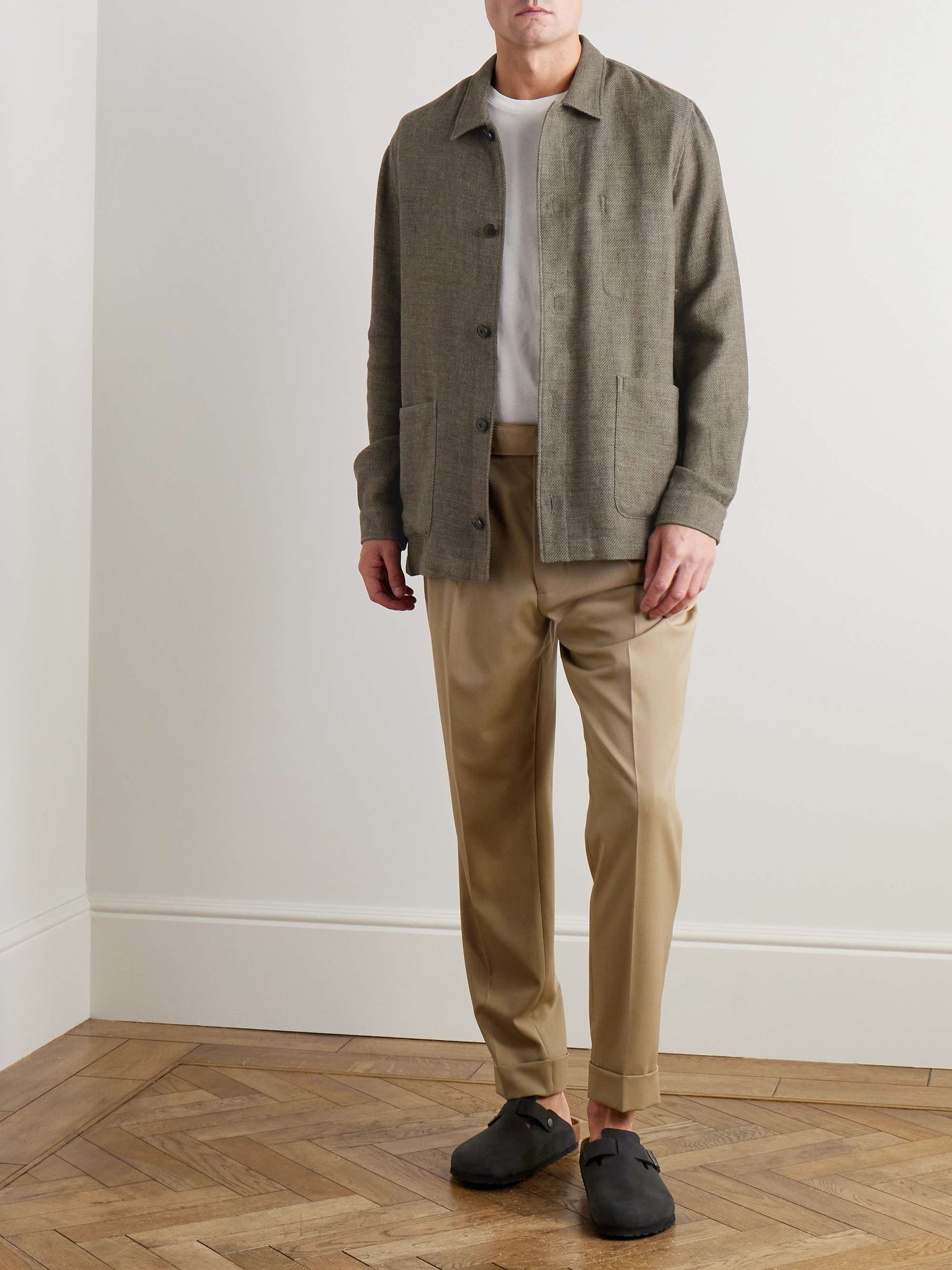 Cotton and Linen-Blend Overshirt view