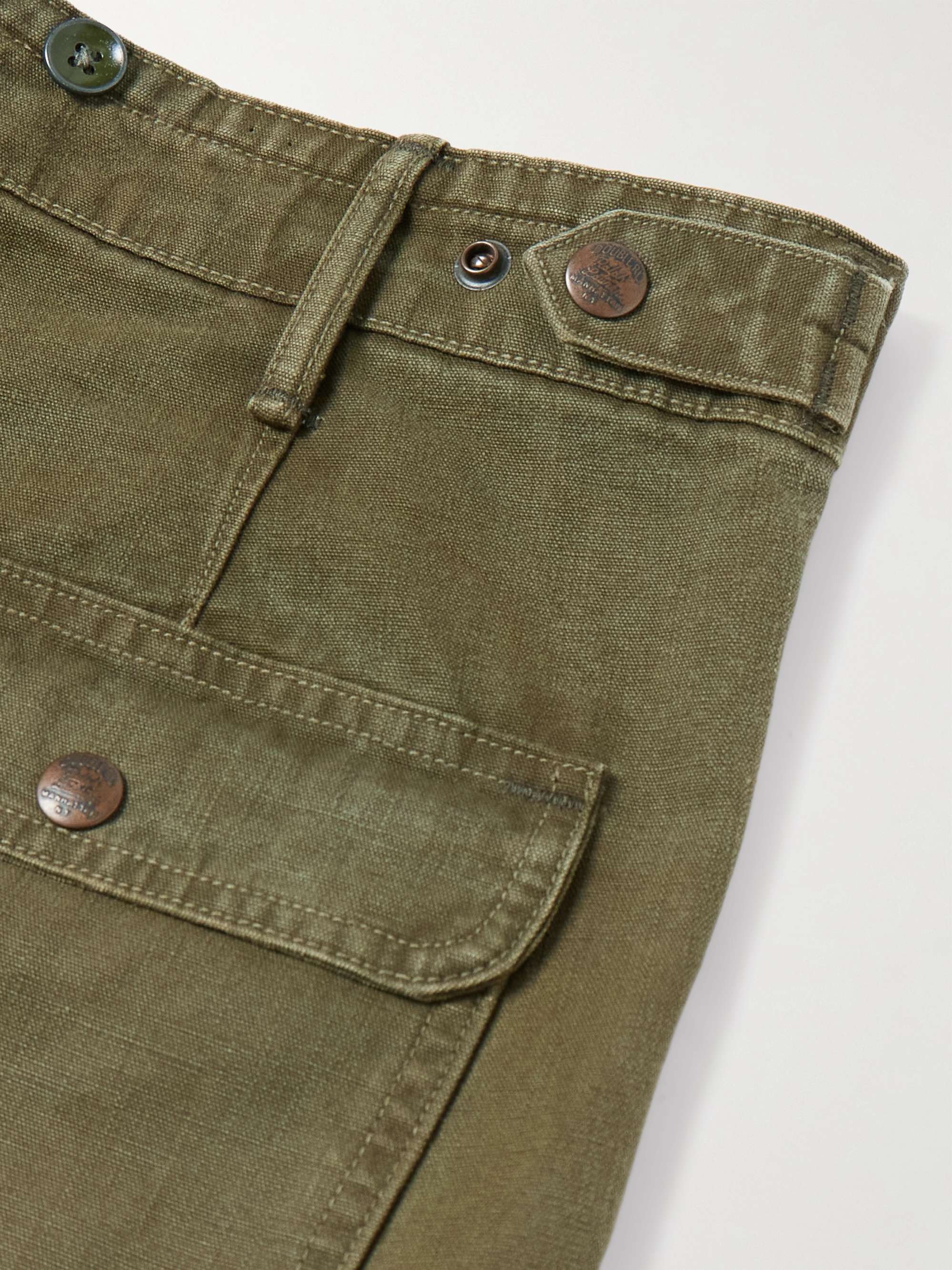 Curtiss Straight-Leg Cotton-Canvas Trousers view