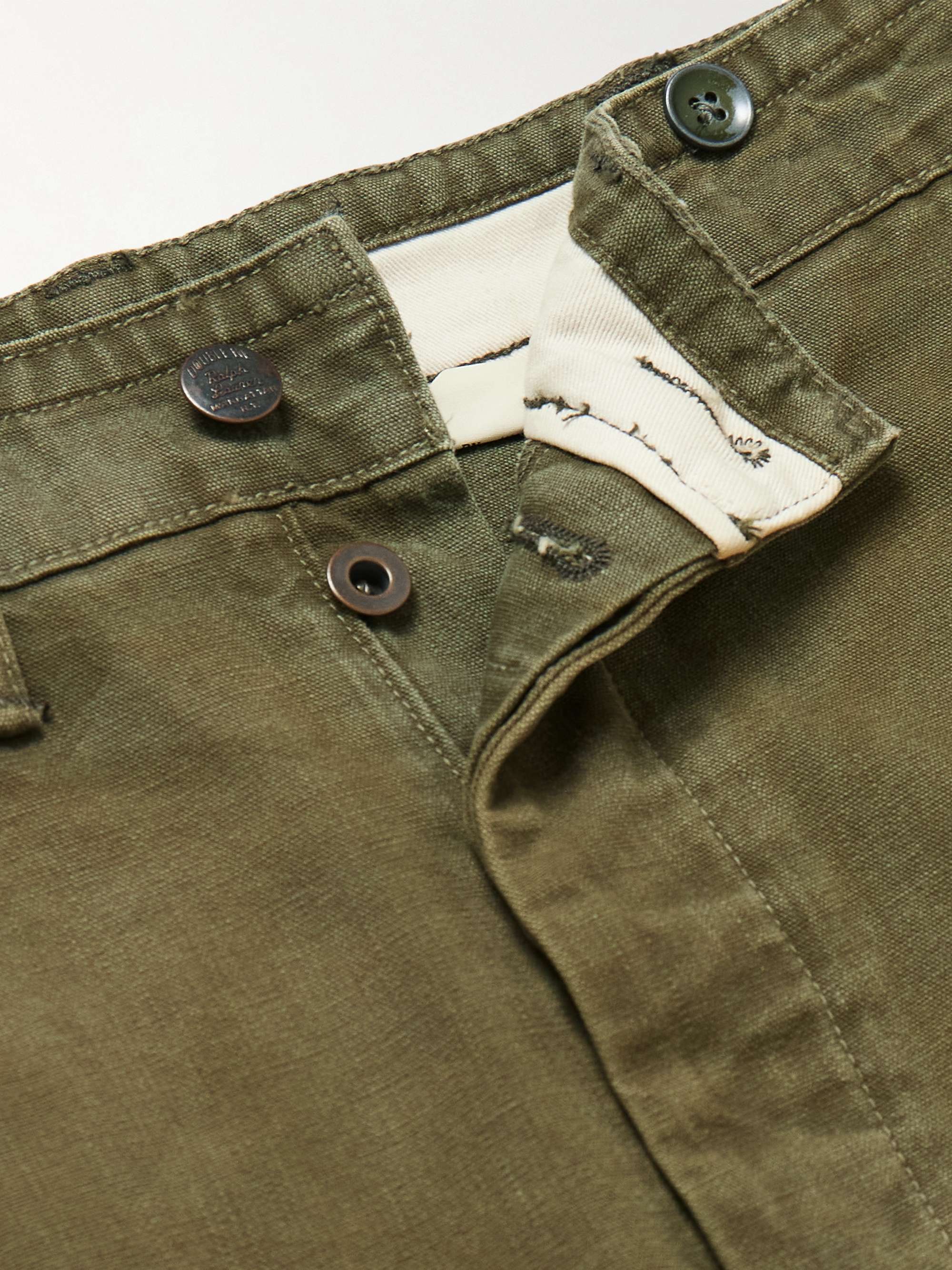 Curtiss Straight-Leg Cotton-Canvas Trousers view