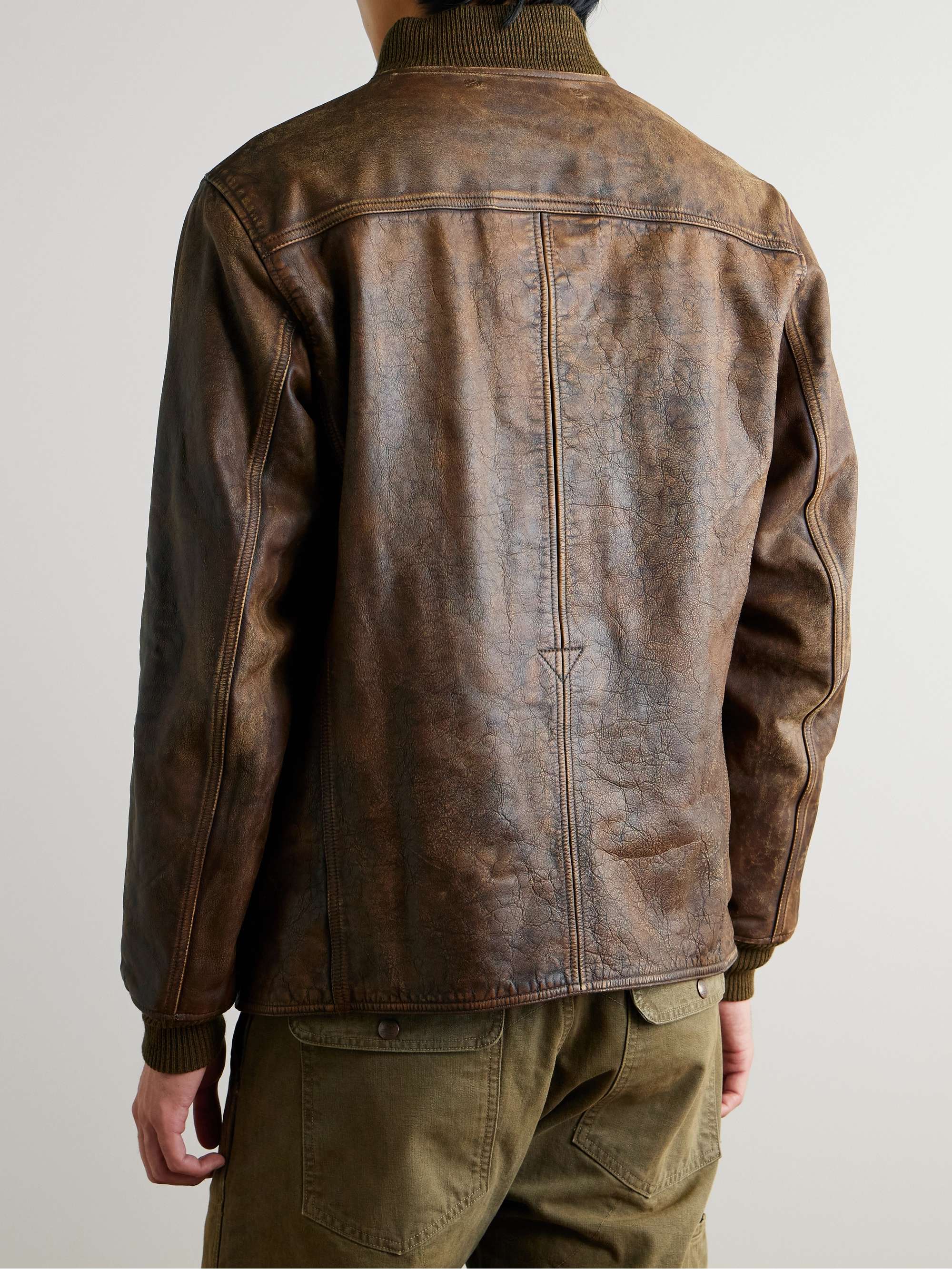 Parkhurst Distressed Leather Jacket view