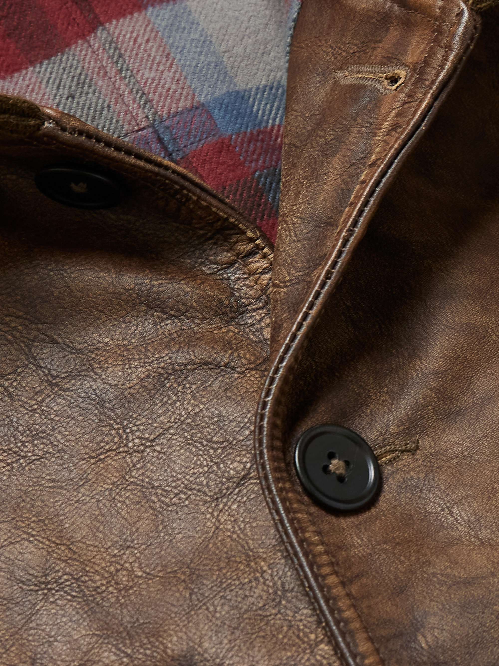 Parkhurst Distressed Leather Jacket view