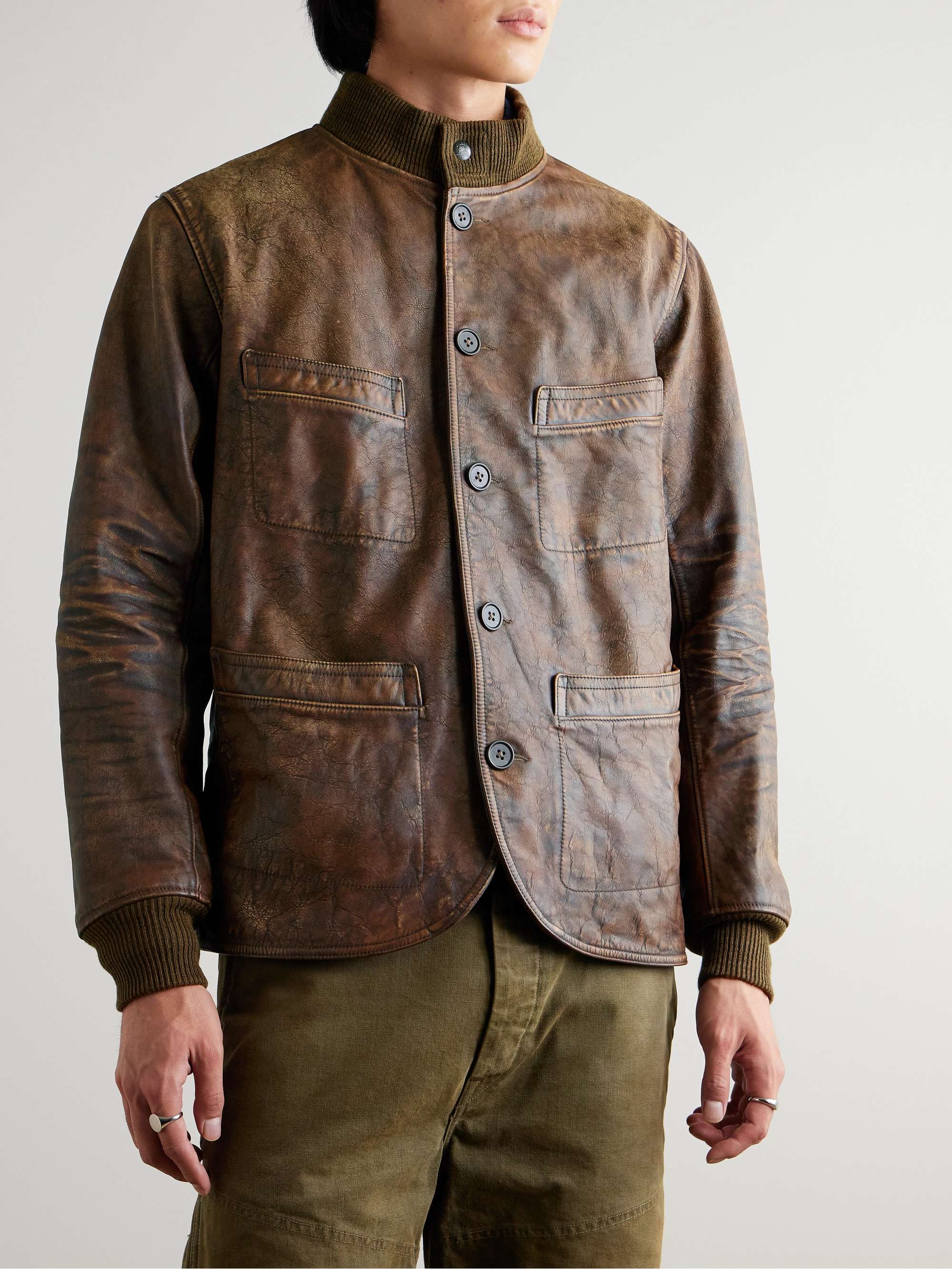 Parkhurst Distressed Leather Jacket view