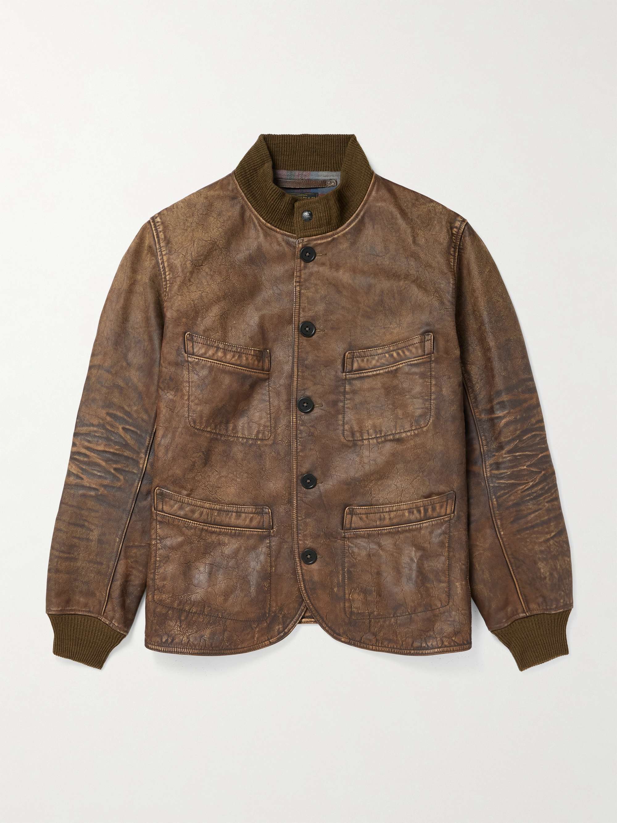 Parkhurst Distressed Leather Jacket view