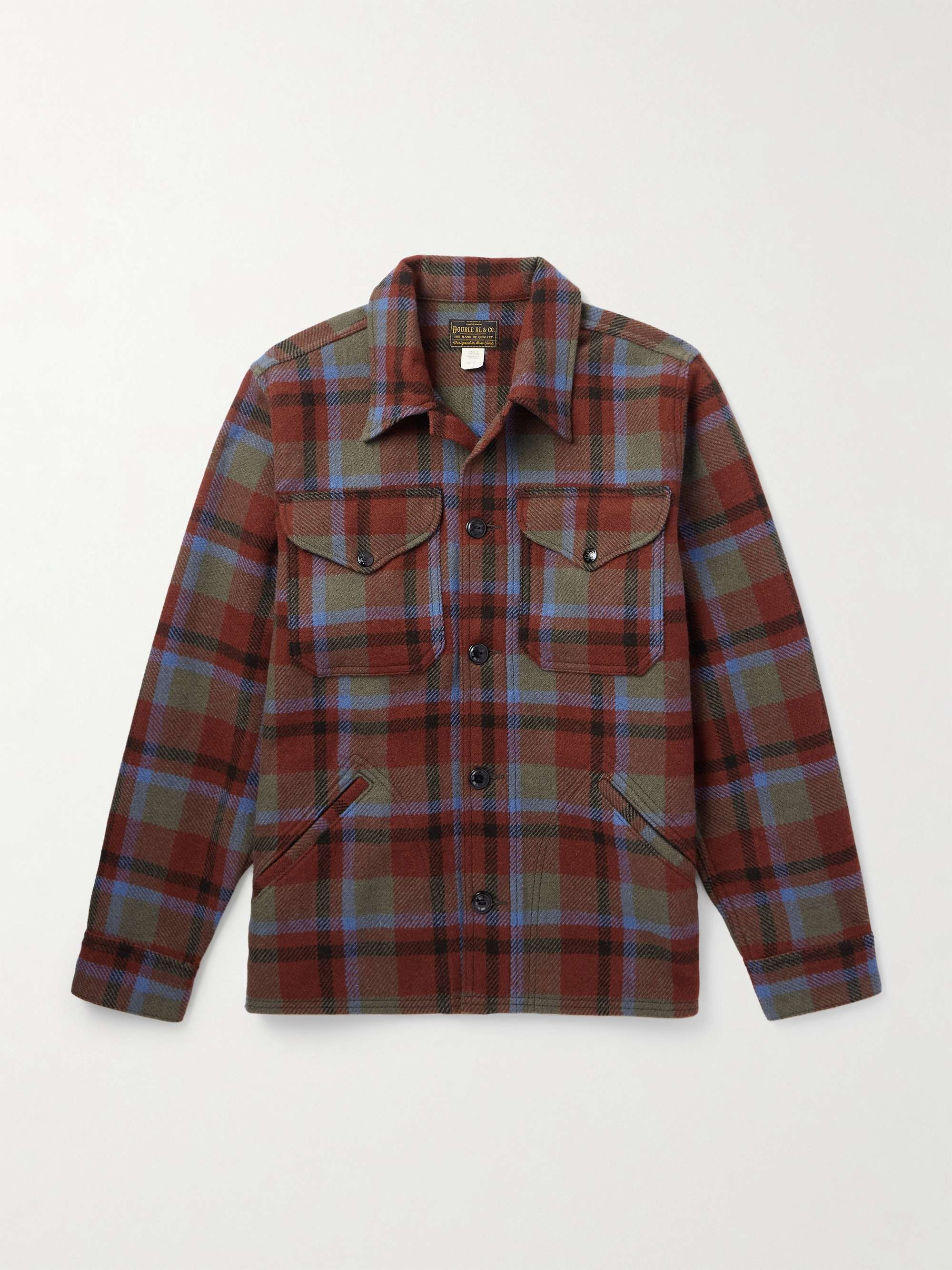 Ace Cruiser Checked Wool-Flannel Overshirt view