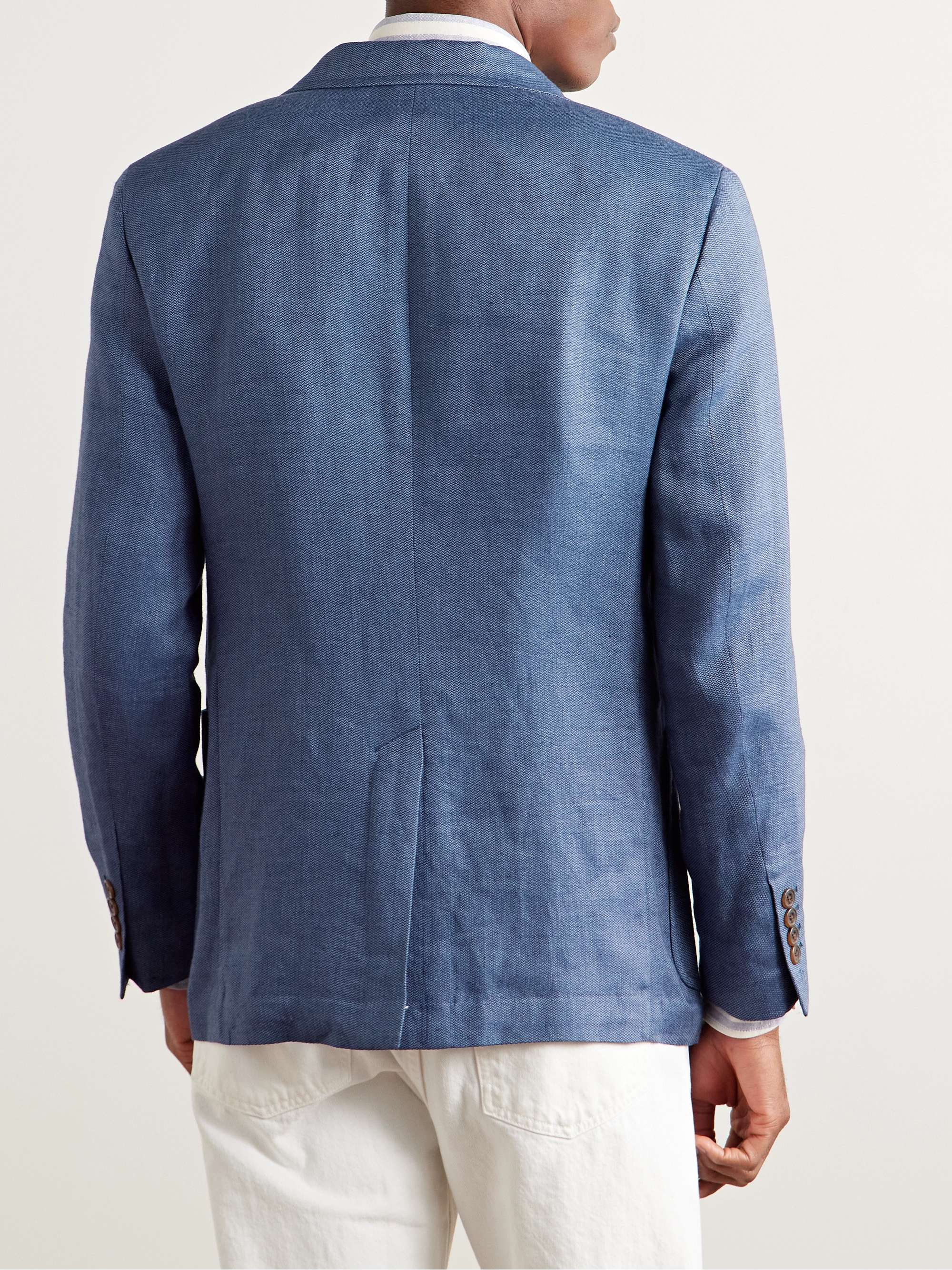 Linen-Blend Blazer view
