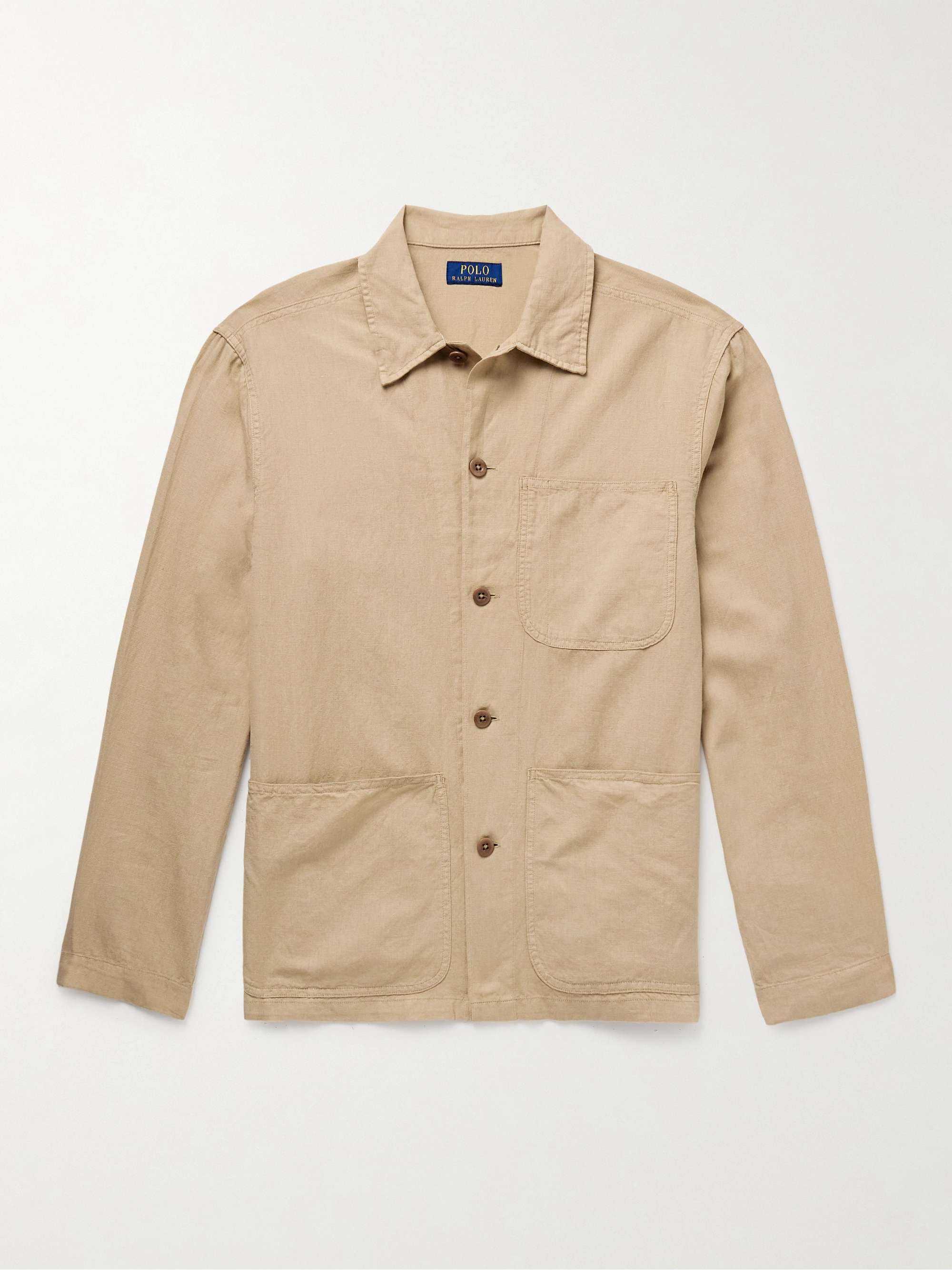 Linen and Cotton-Blend Overshirt view