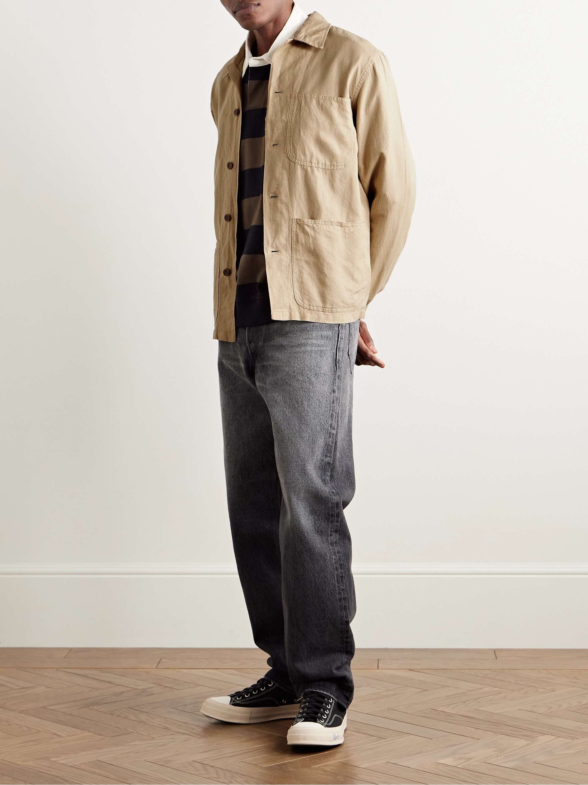 Linen and Cotton-Blend Overshirt view