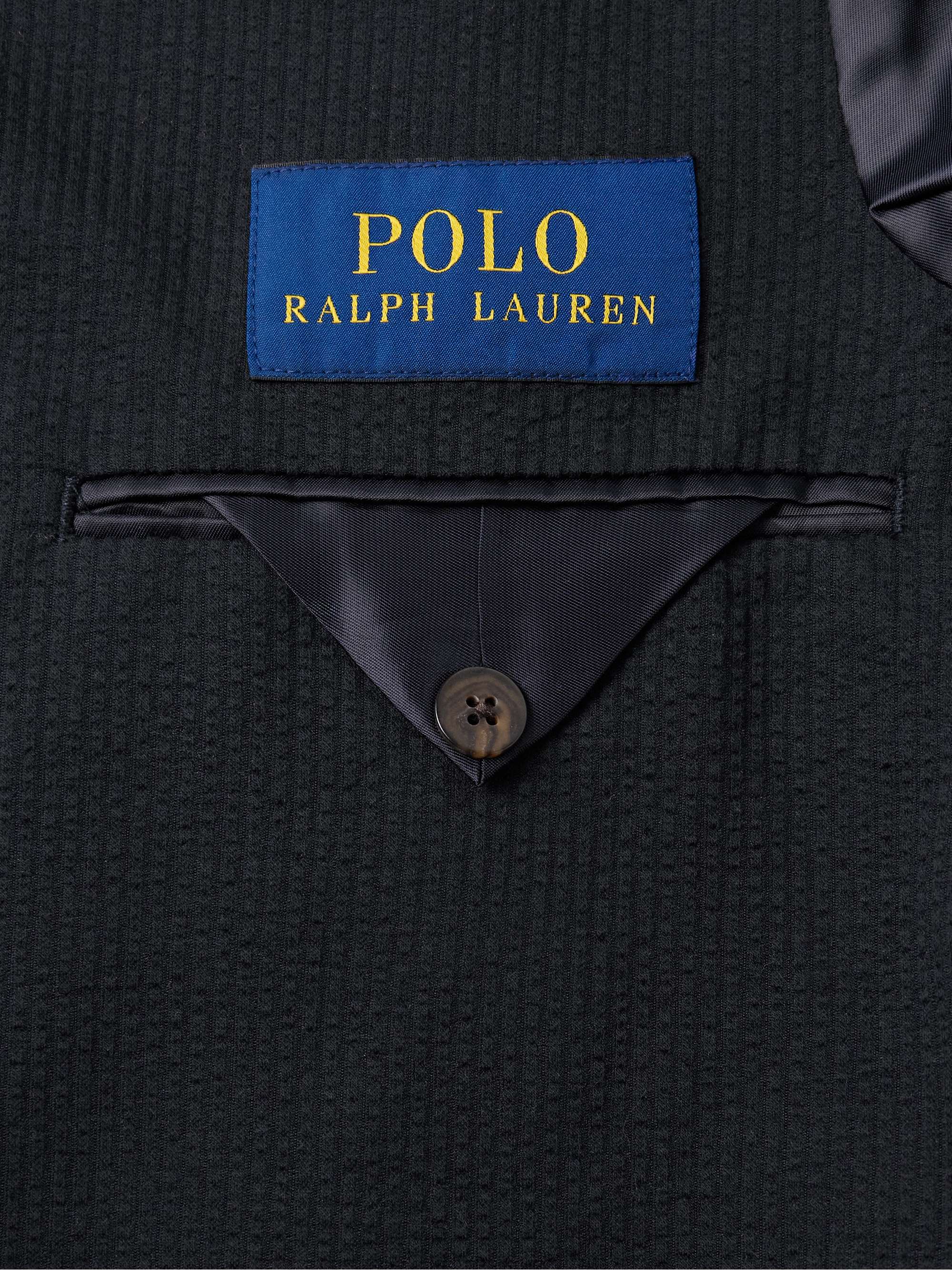 Cotton-Blend Seersucker Blazer view
