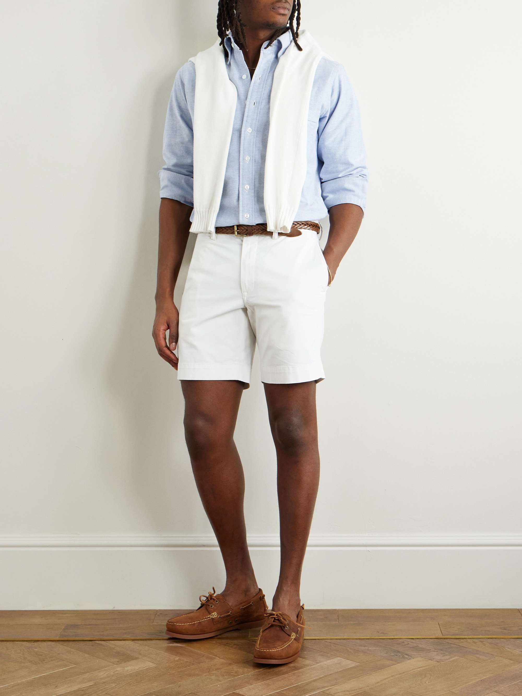 Bedford Slim-Fit Cotton-Blend Twill Shorts view