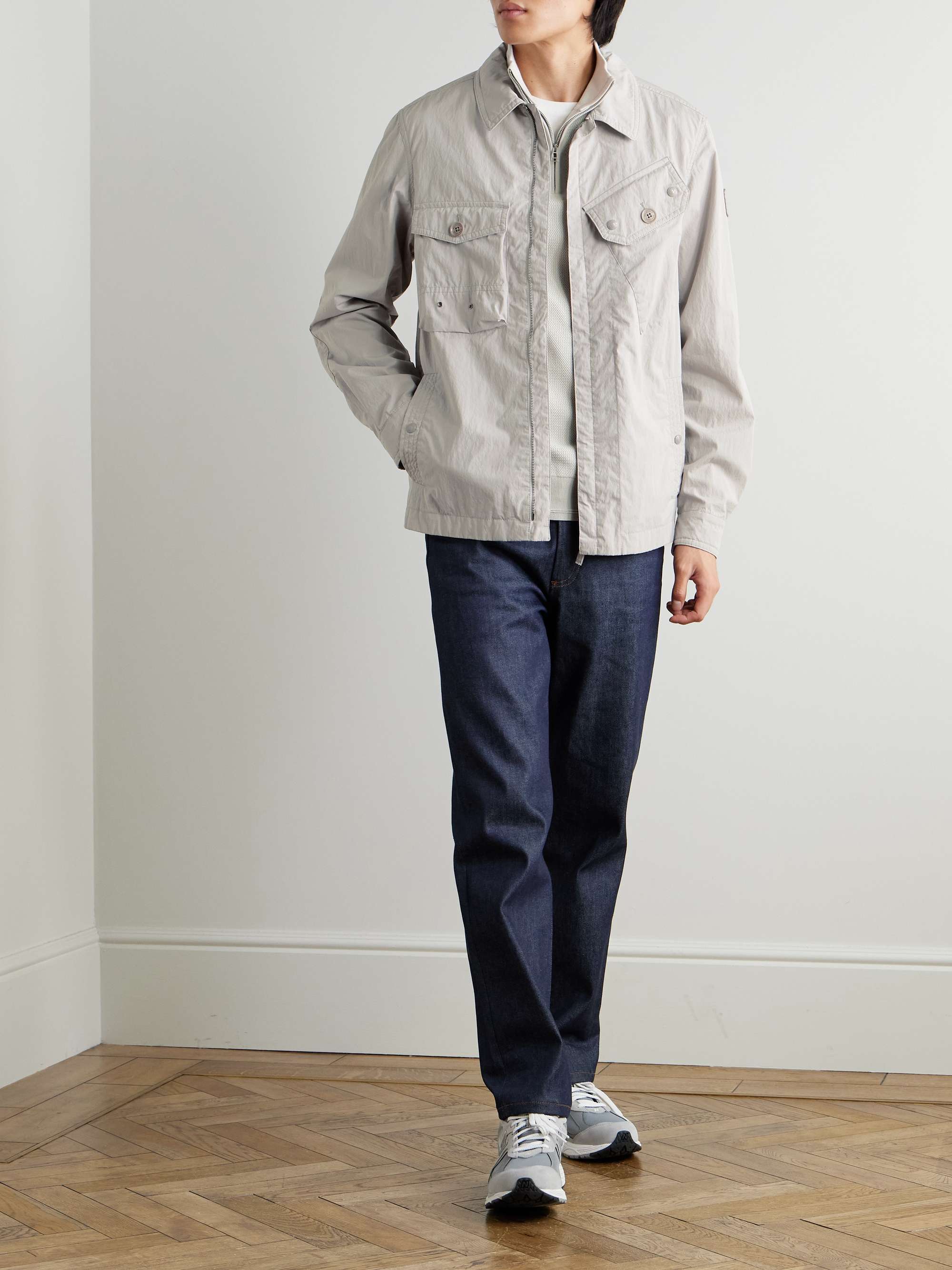Rig Logo-Appliquéd Cotton-Blend Poplin Jacket view