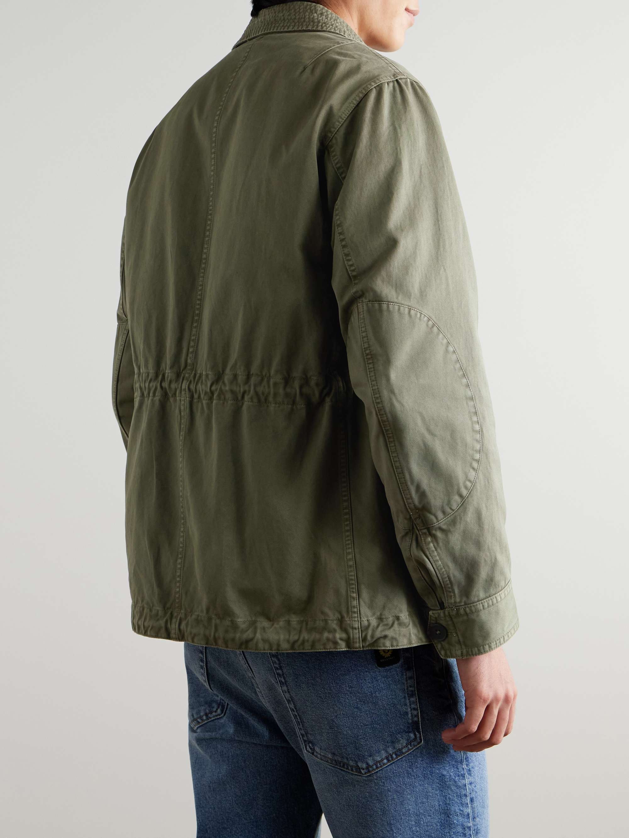 Logo-Appliquéd Cotton-Sateen Field Jacket view