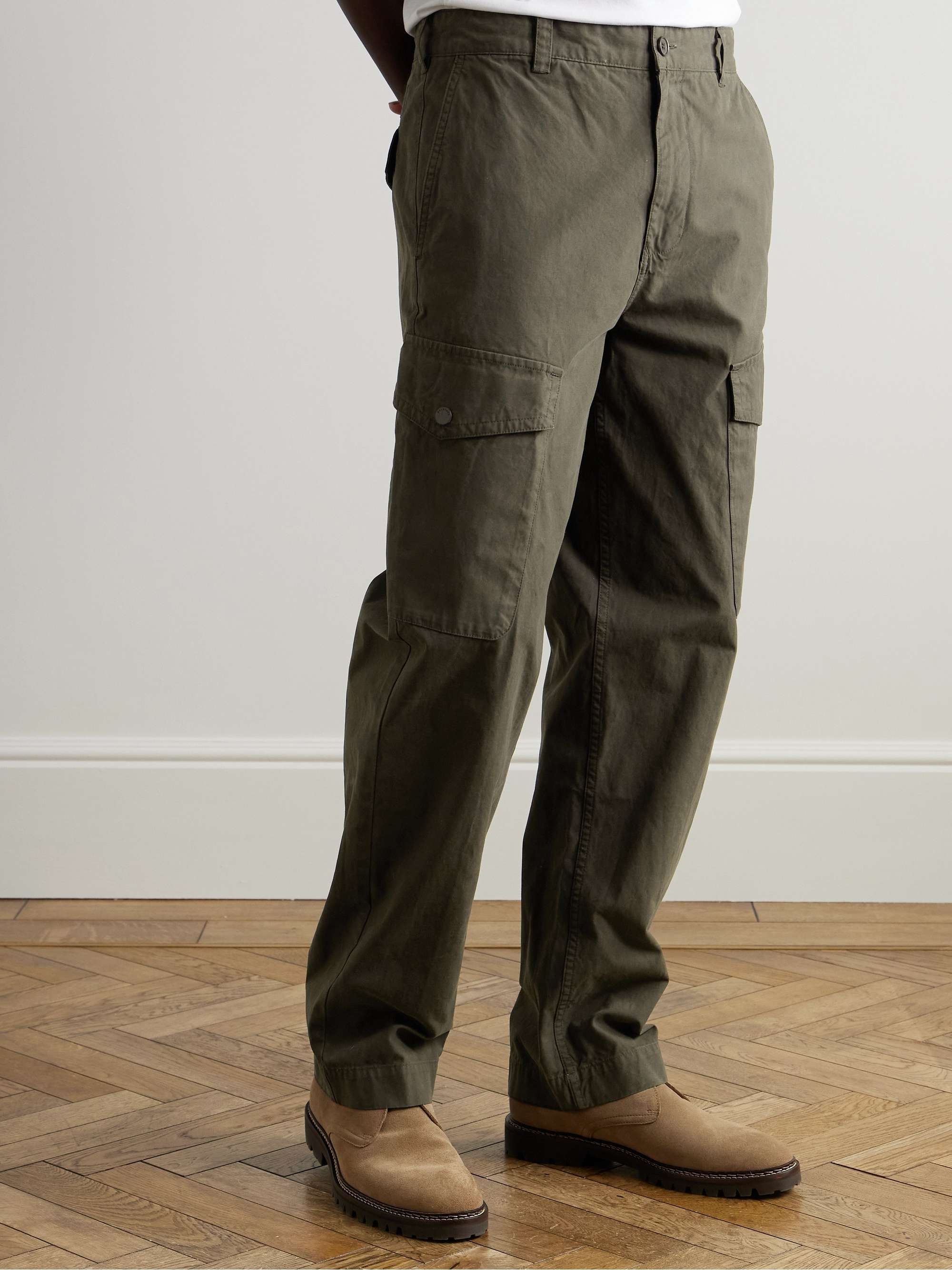 Dispatch Straight-Leg Garment-Dyed Cotton Cargo Trousers view