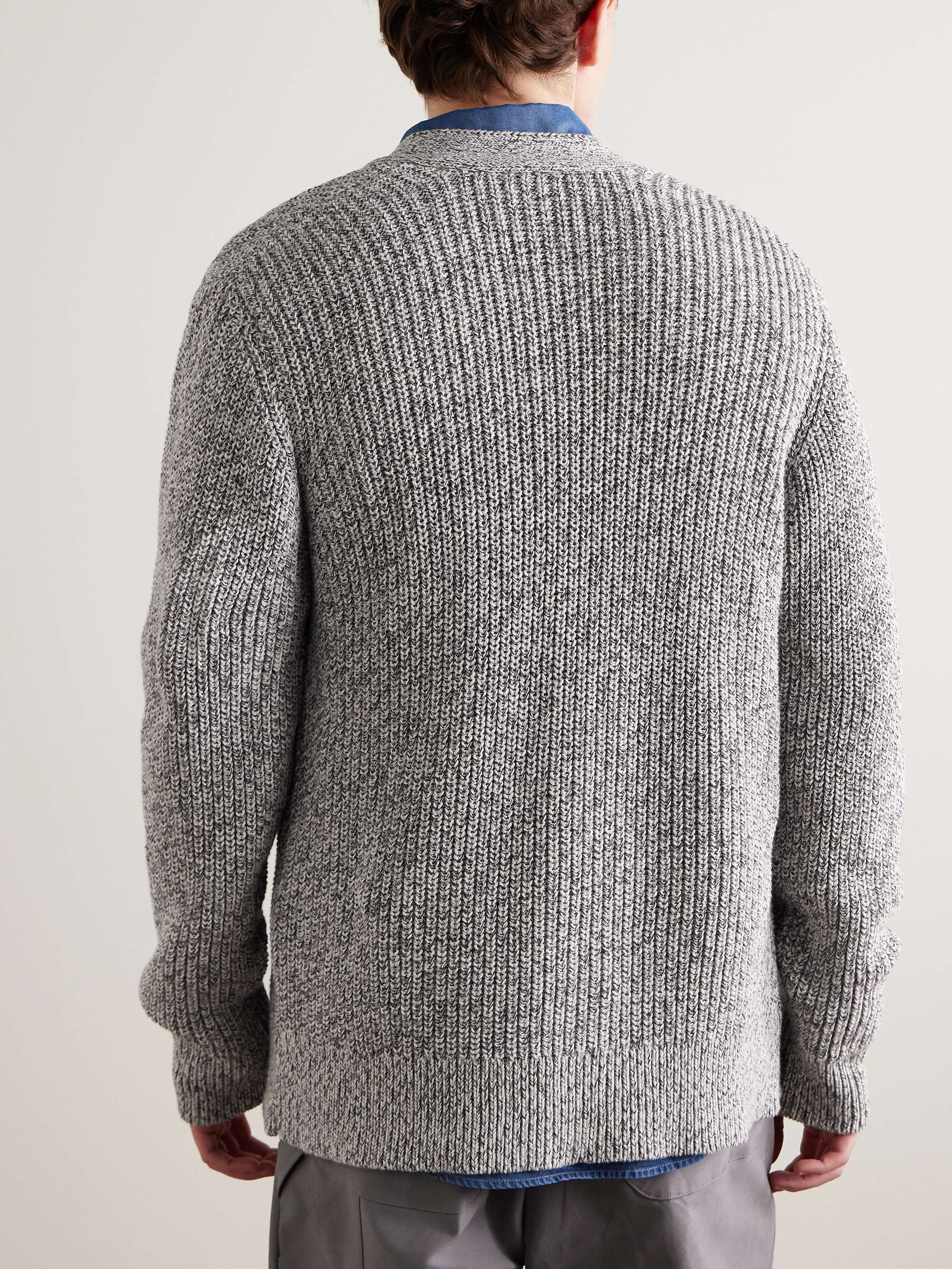 Miles Ribbed Organic Cotton Cardigan view