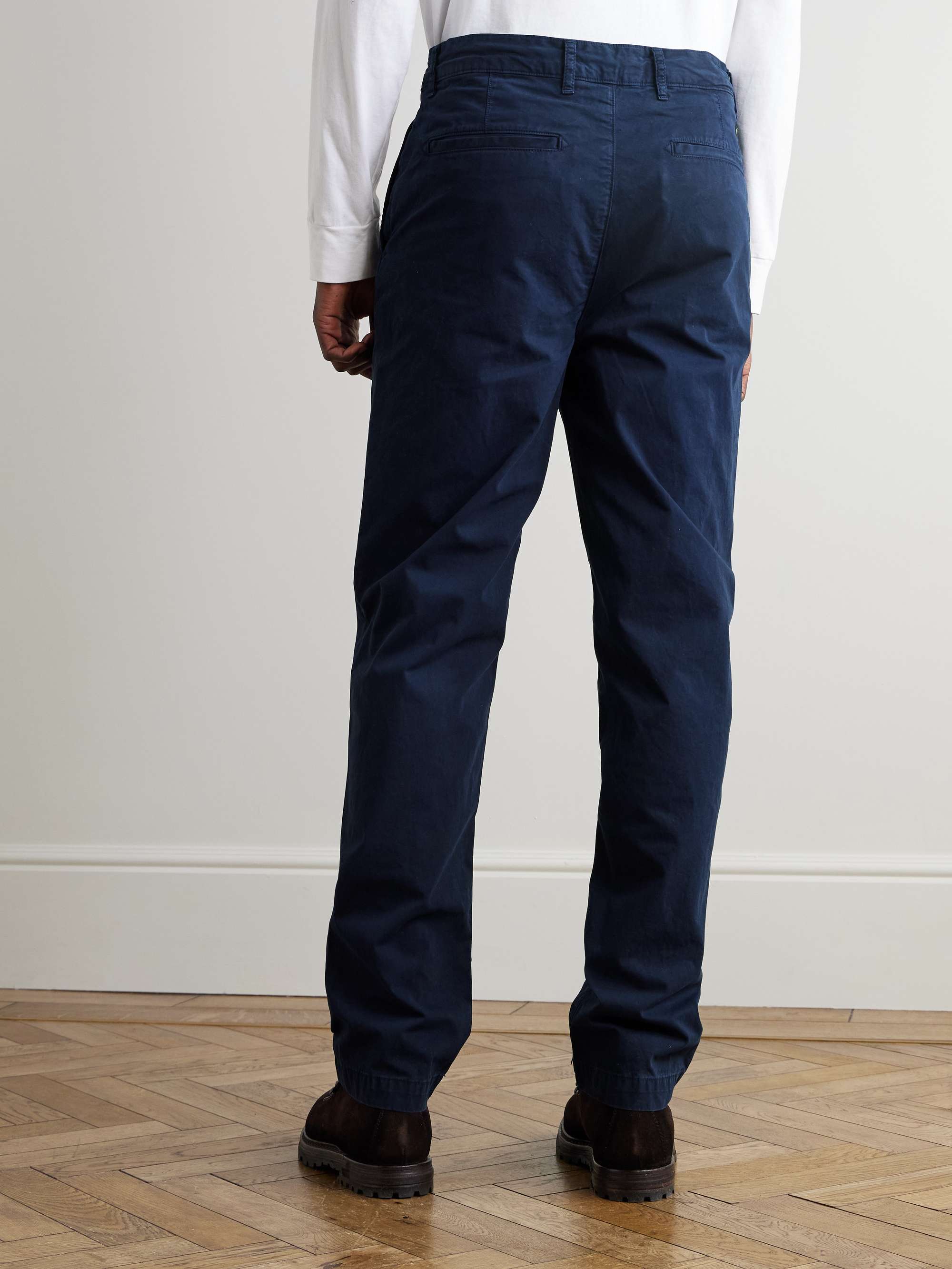 Rally Slim-Fit Straight-Leg Garment-Dyed Cotton-Twill Chinos view