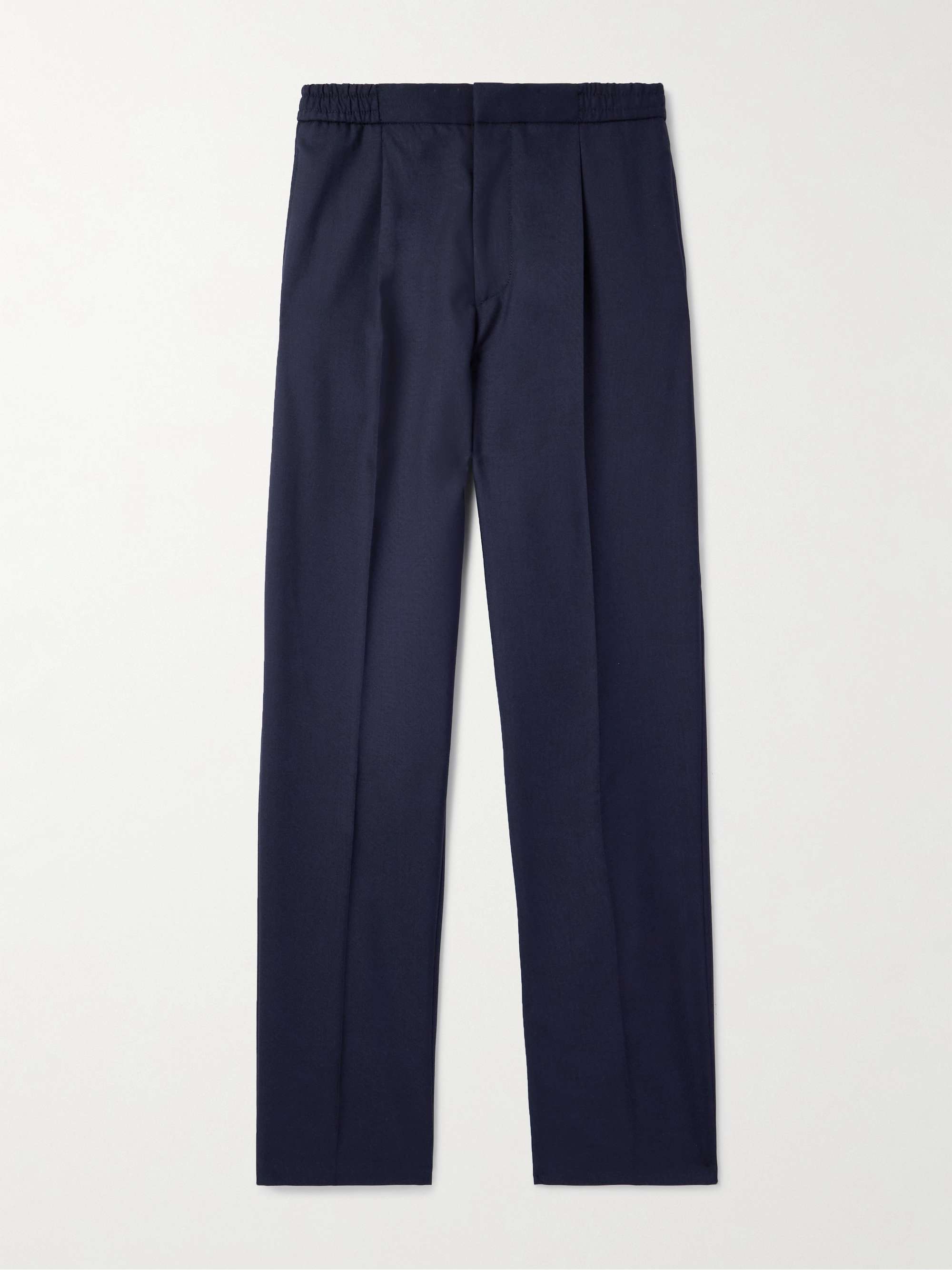 Drew Tapered Pleated Wool Trousers view