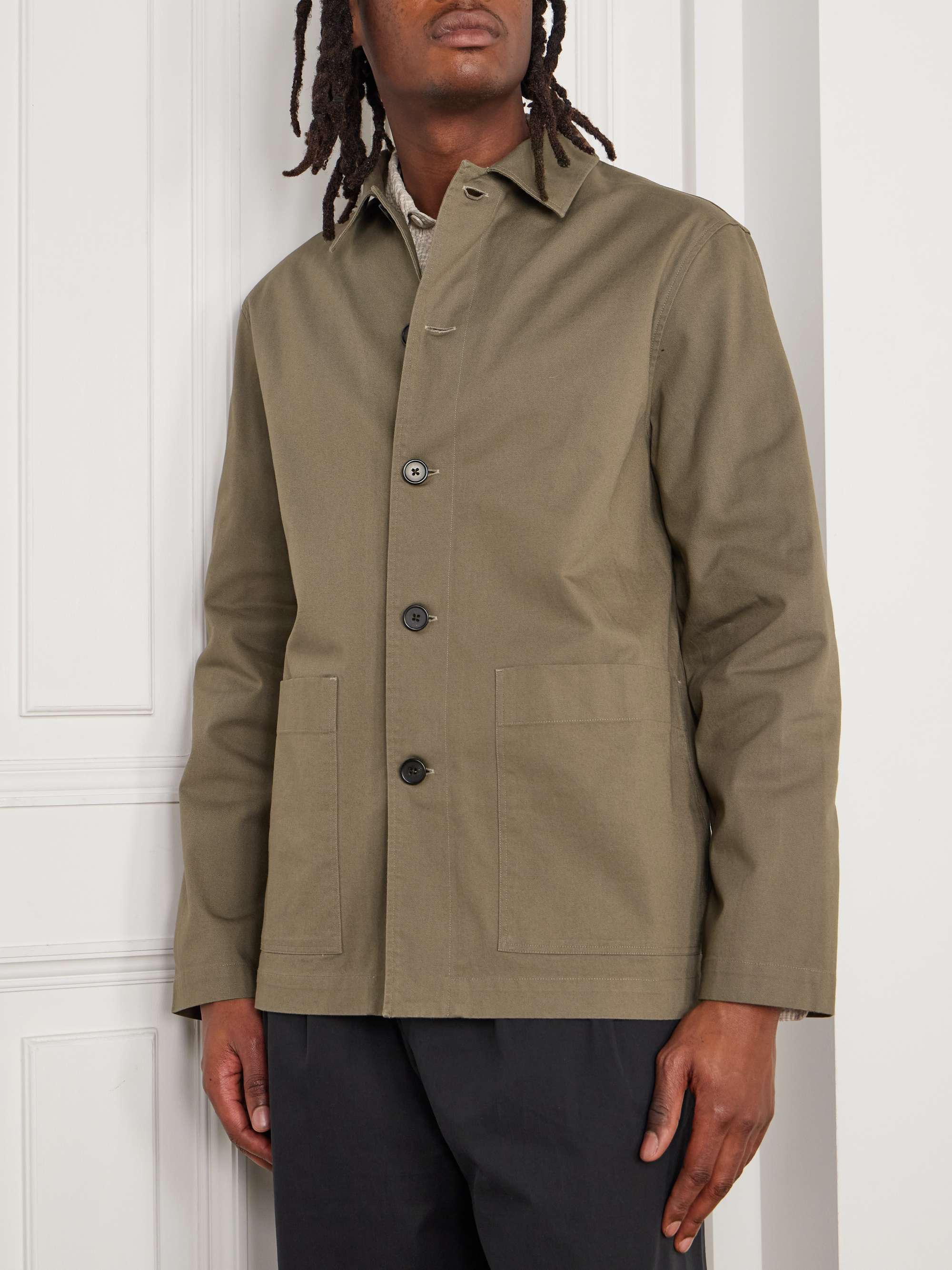 Uriel Cotton-Twill Overshirt view