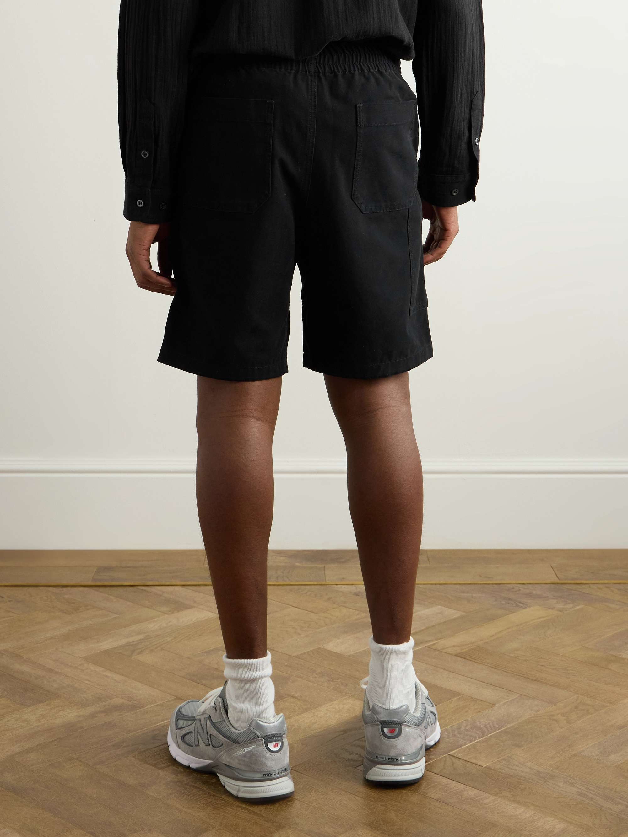 Norris Straight-Leg Cotton-Canvas Shorts view