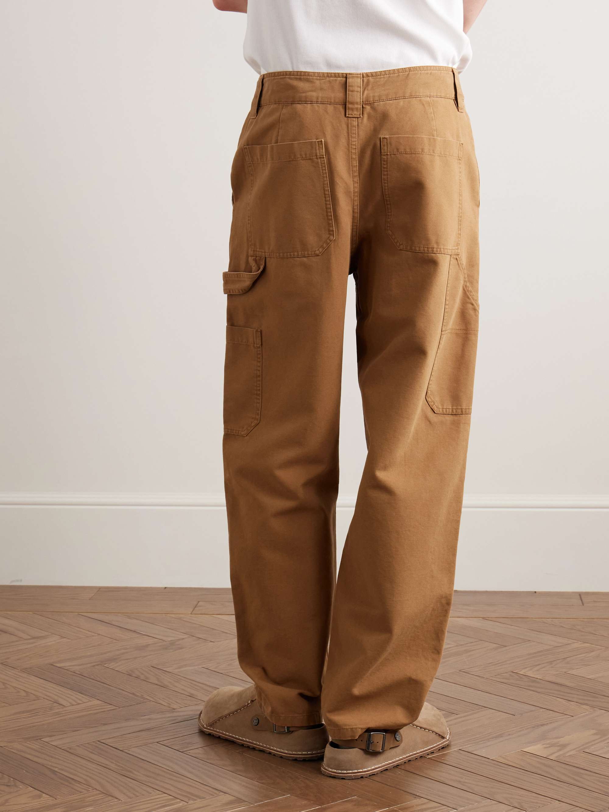 Fergus Straight-Leg Cotton-Canvas Trousers view