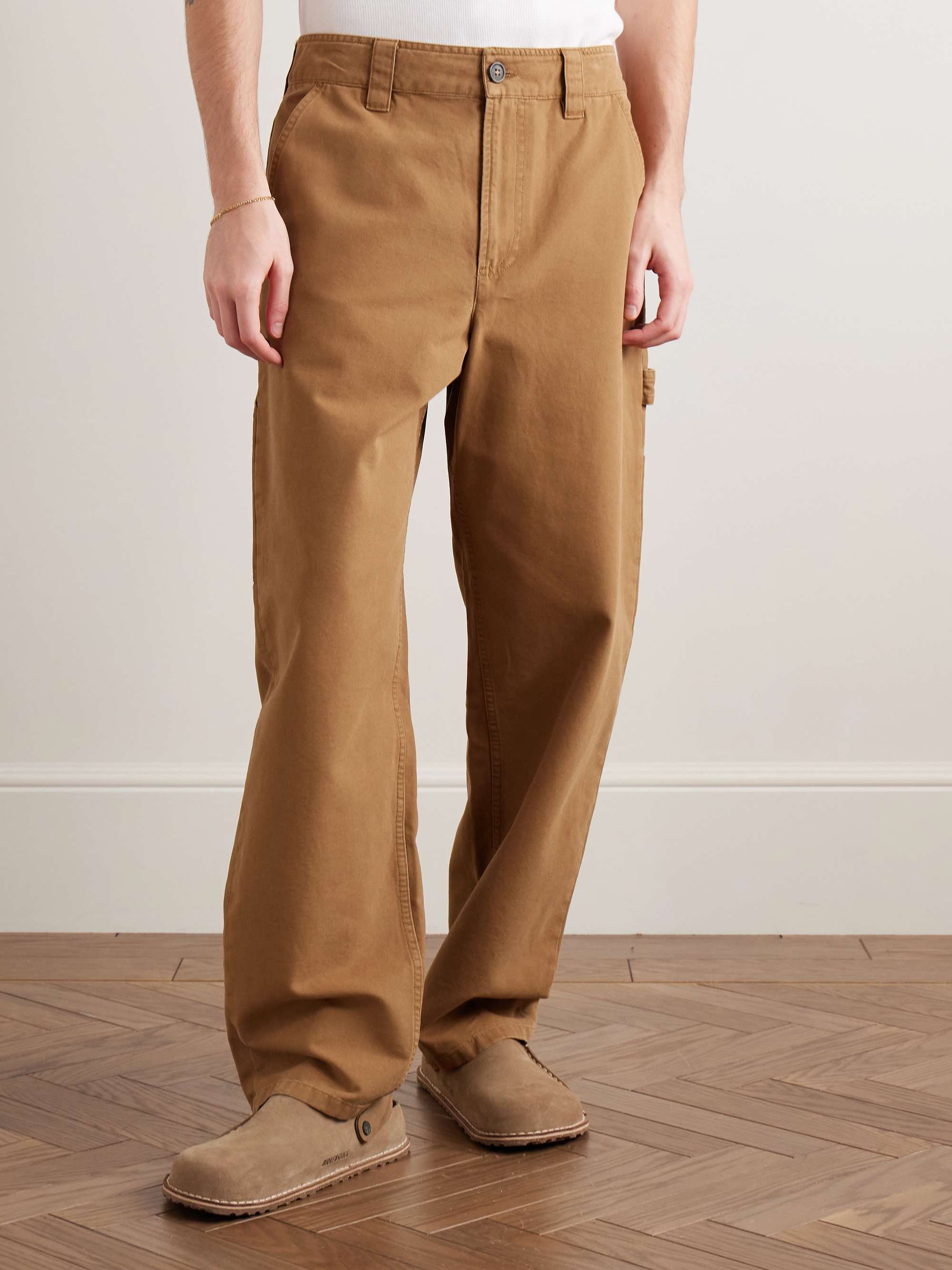 Fergus Straight-Leg Cotton-Canvas Trousers view