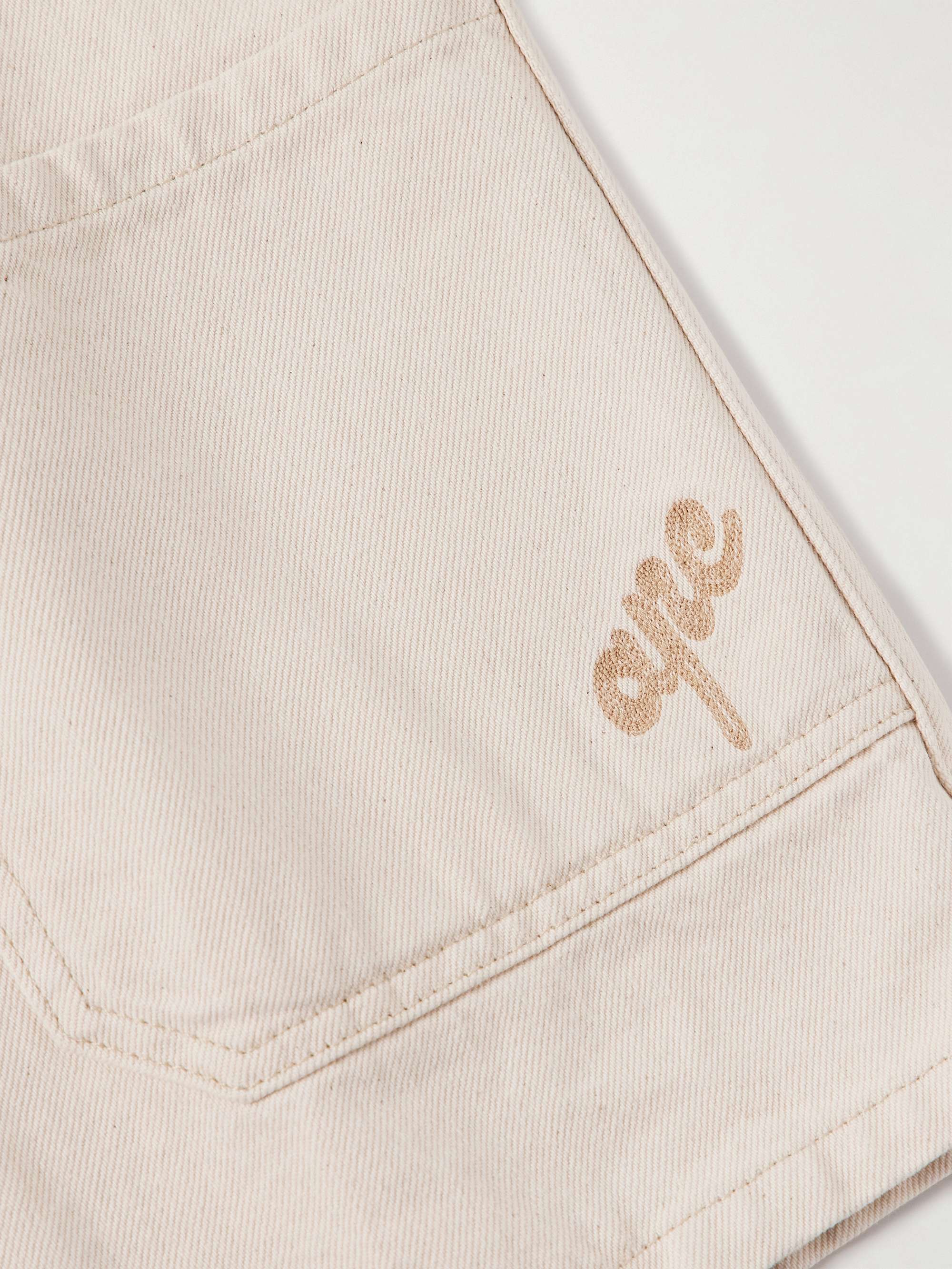 Kerlouan Logo-Embroidered Recycled Cotton-Twill Overshirt view