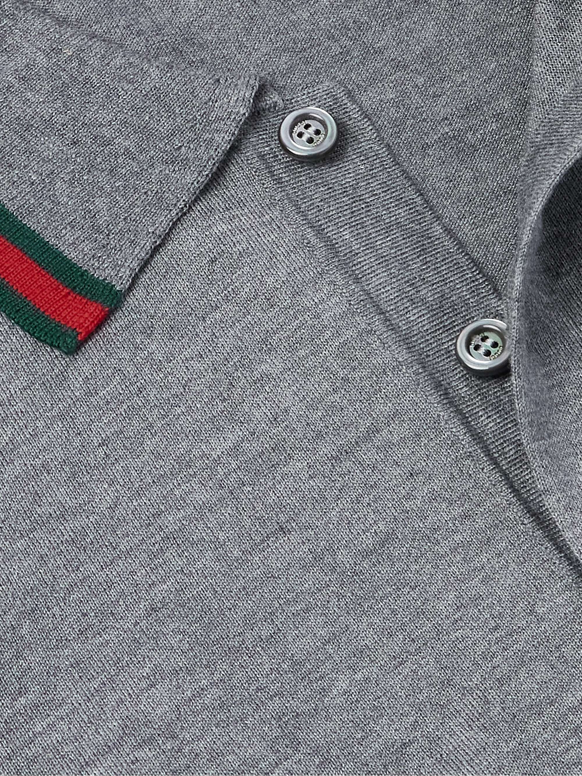 Striped Wool Polo Shirt view