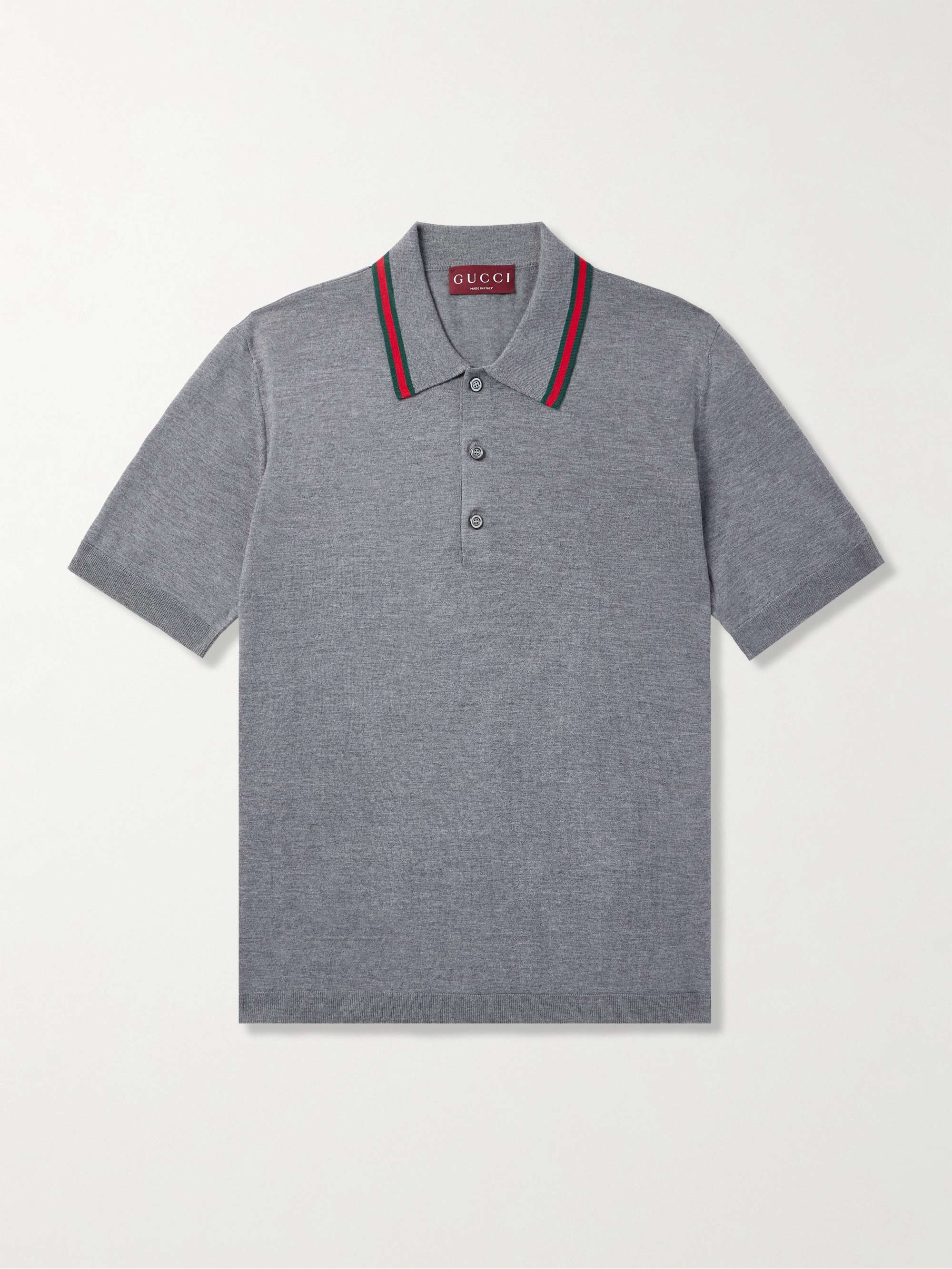 Striped Wool Polo Shirt view