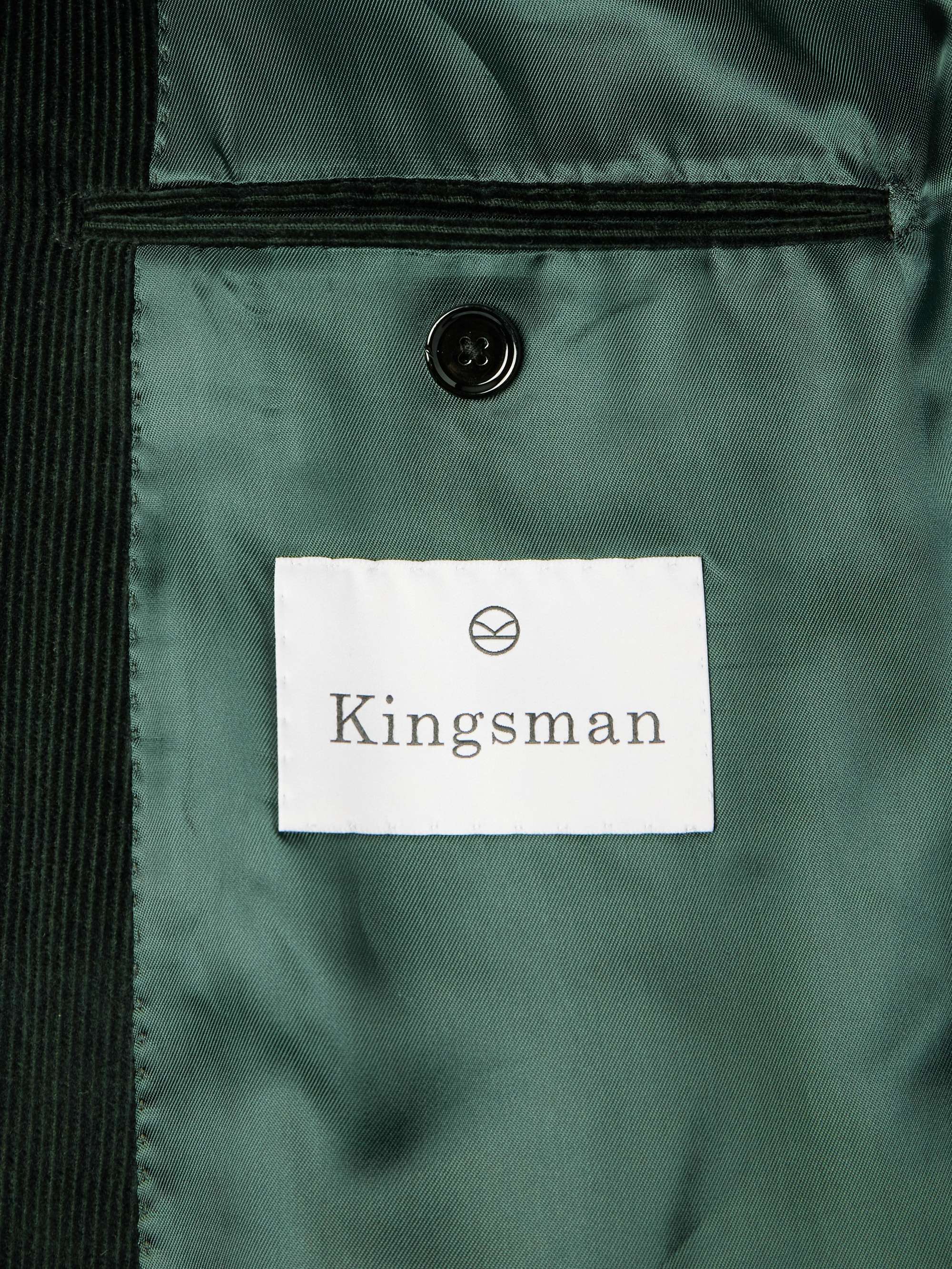 Slim-Fit Double-Breasted Cotton-Corduroy Blazer view