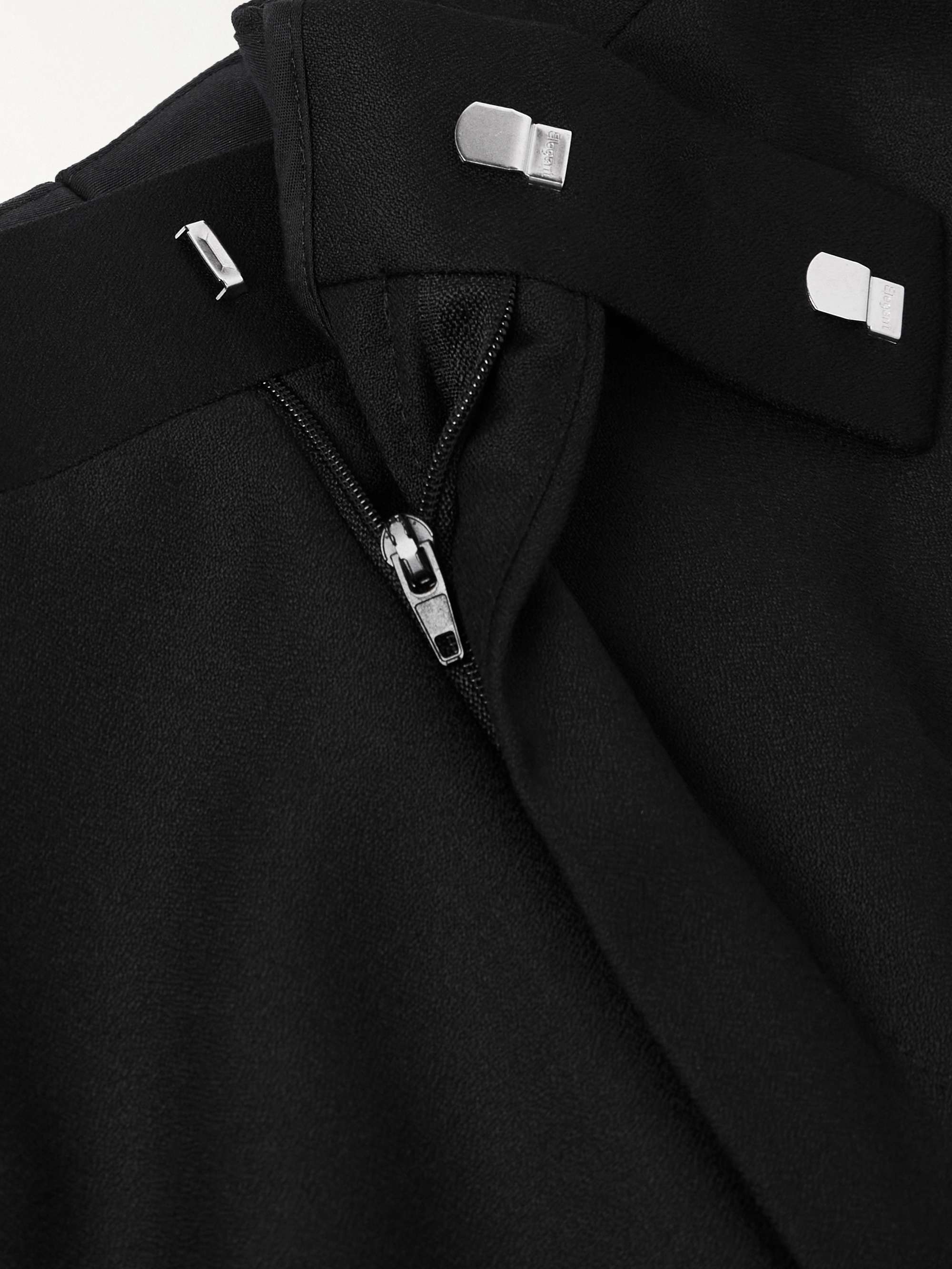 Straight-Leg Grosgrain-Trimmed Wool Tuxedo Trousers view