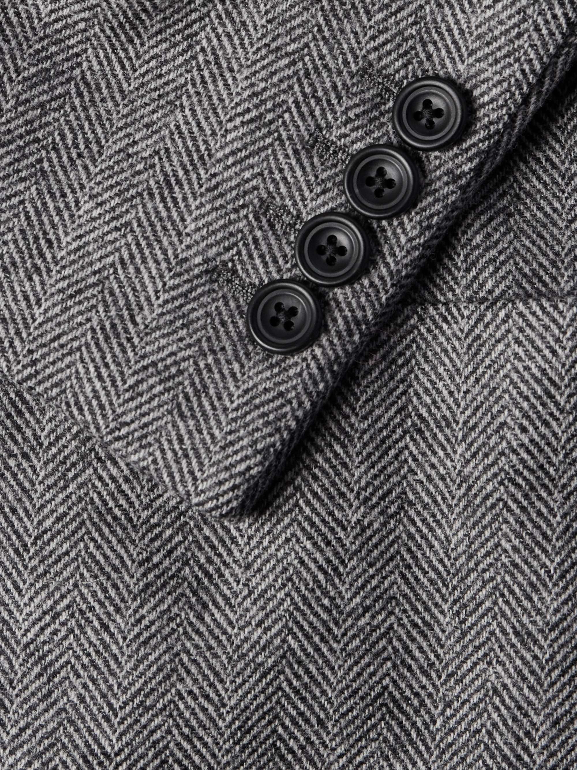 Herringbone Wool and Cashmere-Blend Blazer view