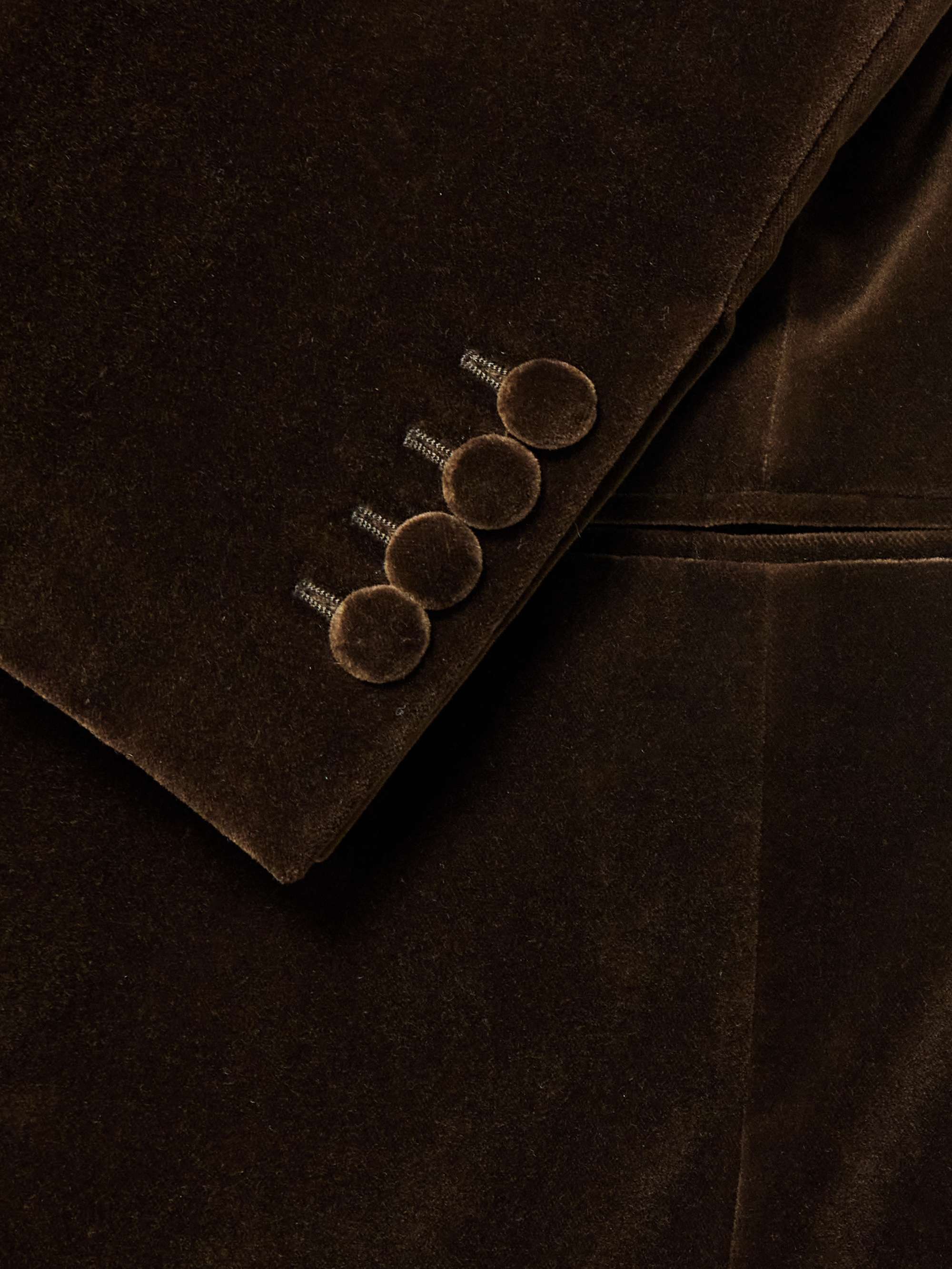Double-Breasted Cotton-Velvet Tuxedo Jacket view