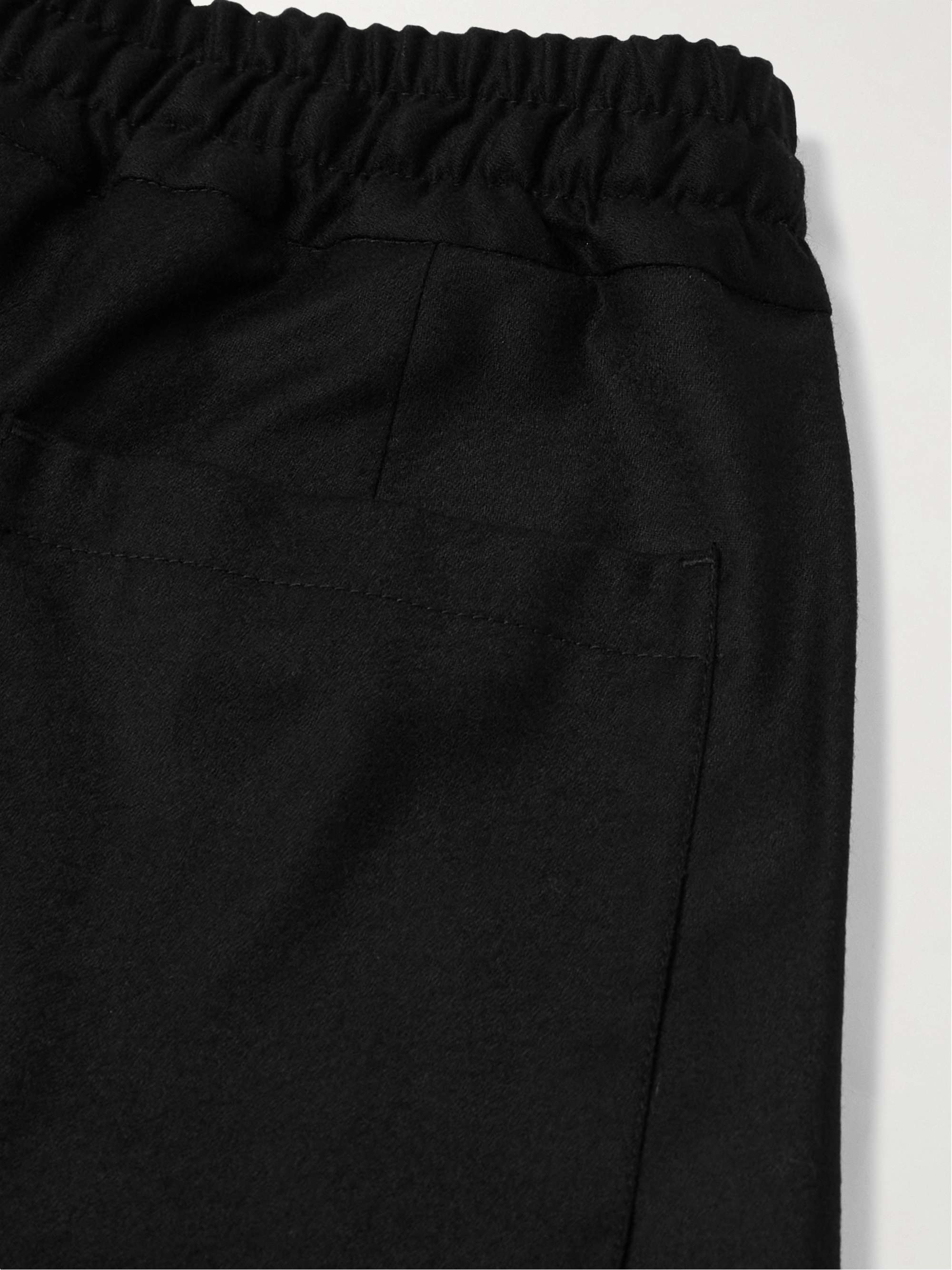 Slim-Fit Wool and Cashmere-Blend Drawstring Trousers view