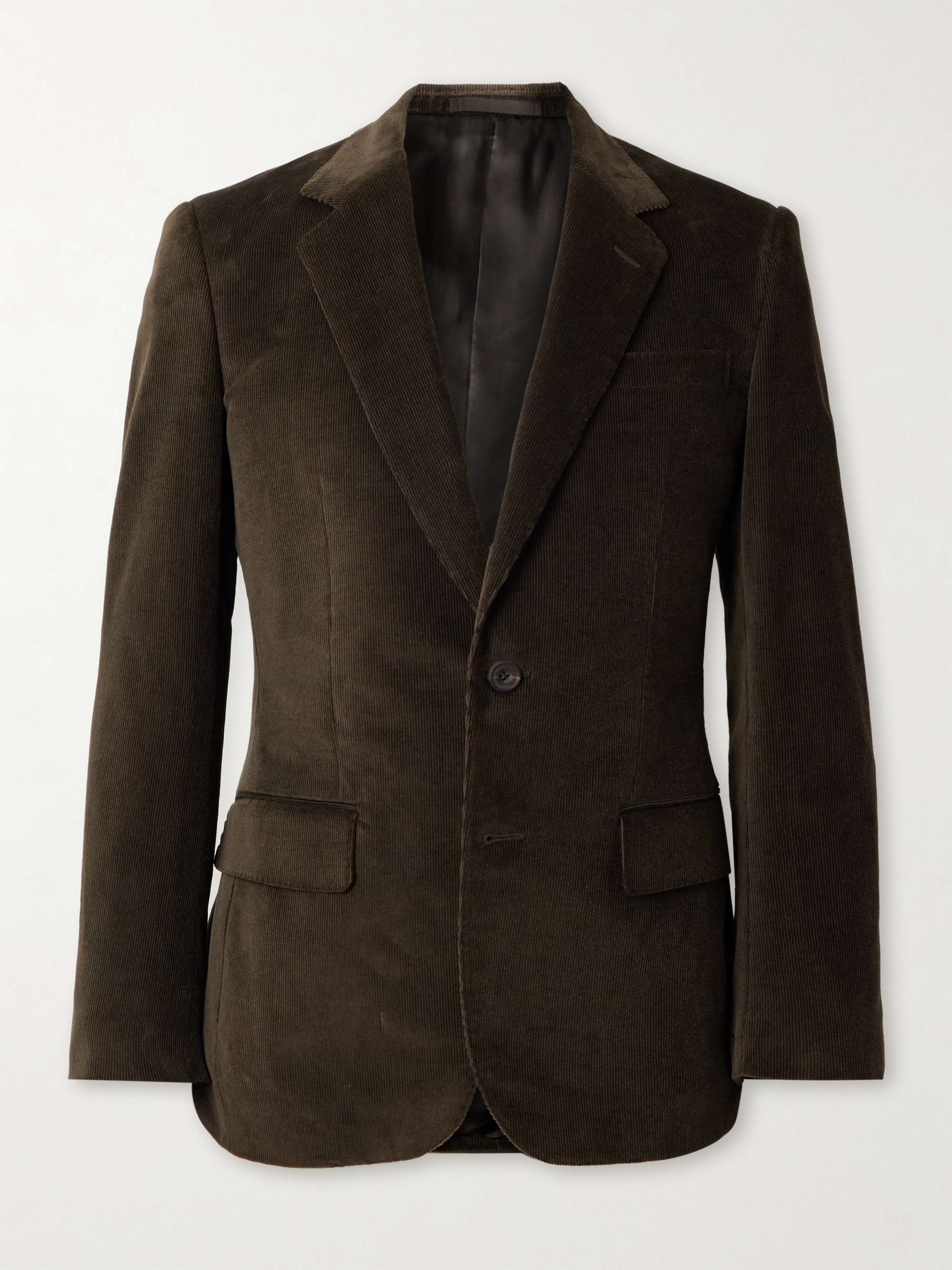 Slim-Fit Cotton-Blend Corduroy Blazer view