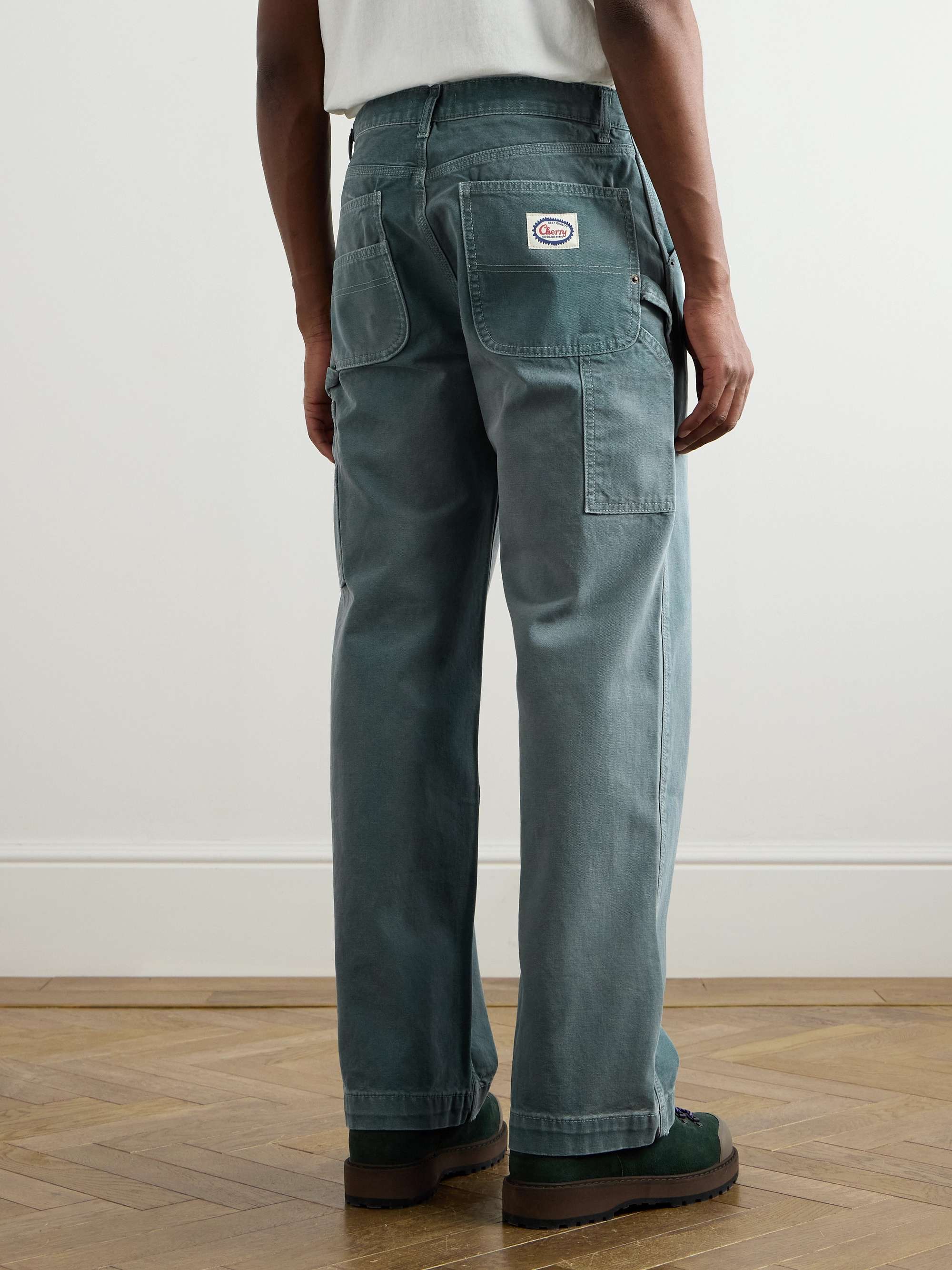 Carpenter Straight-Leg Cotton-Canvas Trousers view