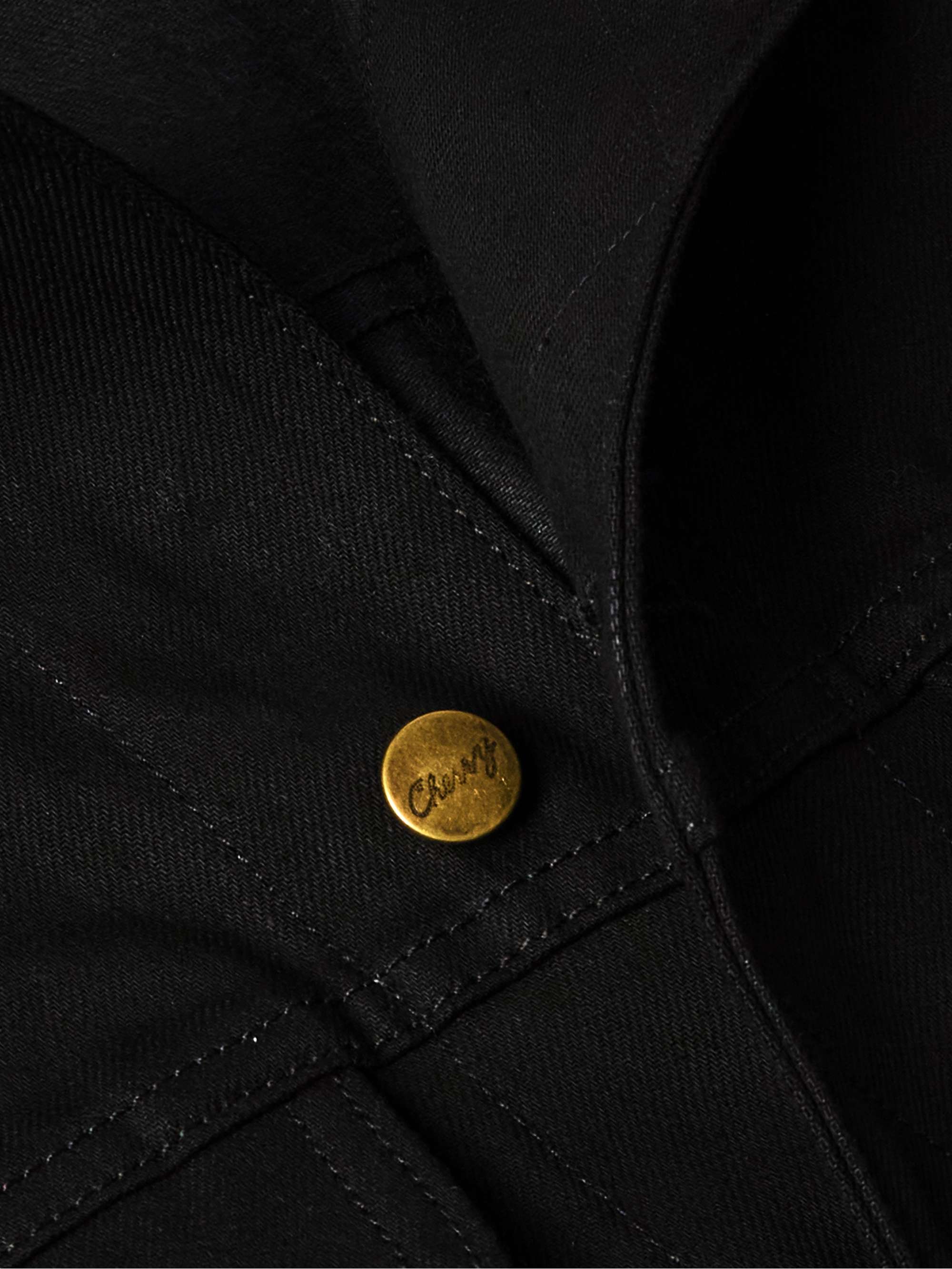 Cotton-Blend Corduroy-Trimmed Embellished Denim Jacket view