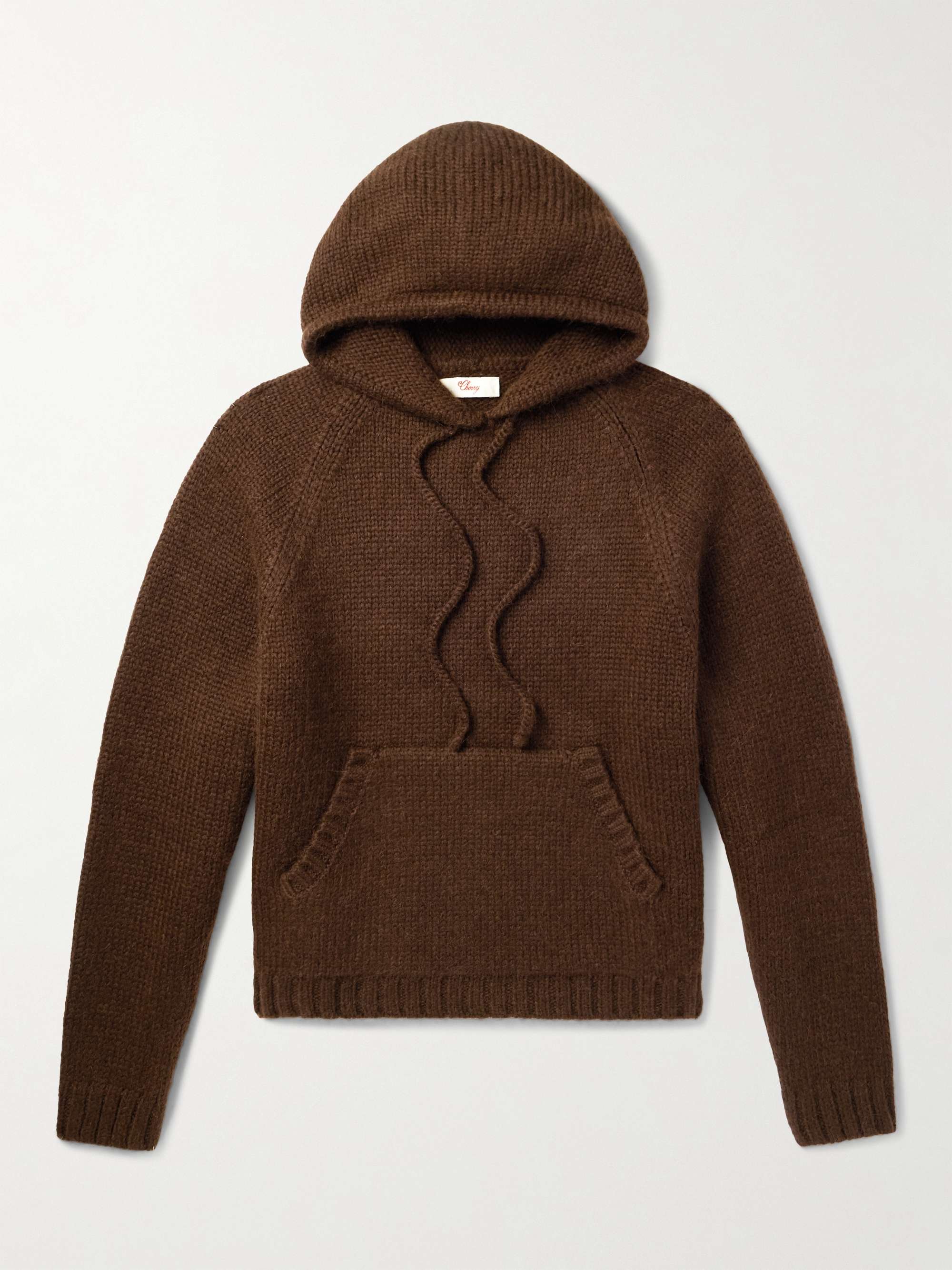 Logo-Embroidered Baby Alpaca and Wool-Blend Hoodie view