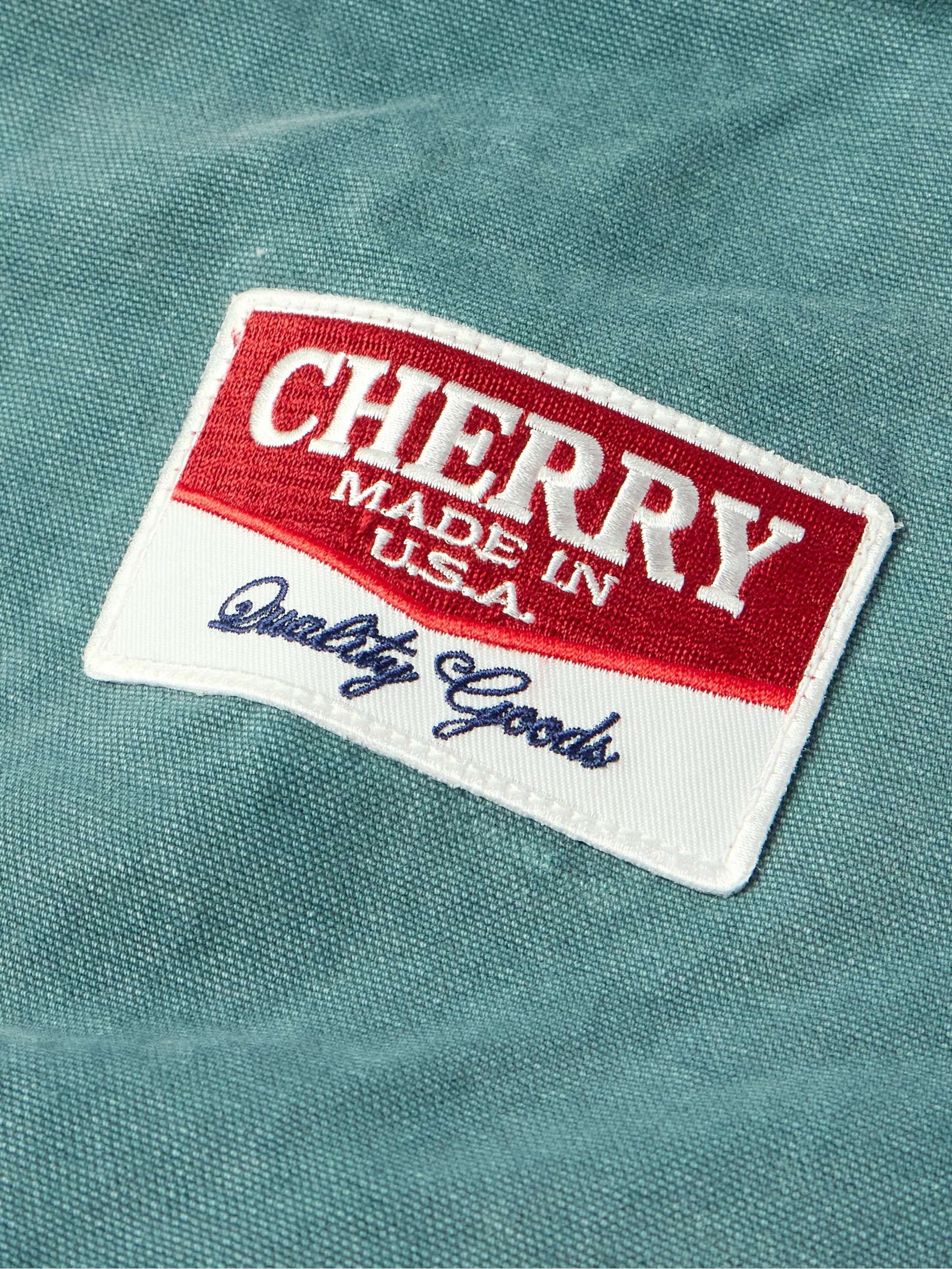 Logo-Appliquéd Cotton-Canvas Hooded Jacket view
