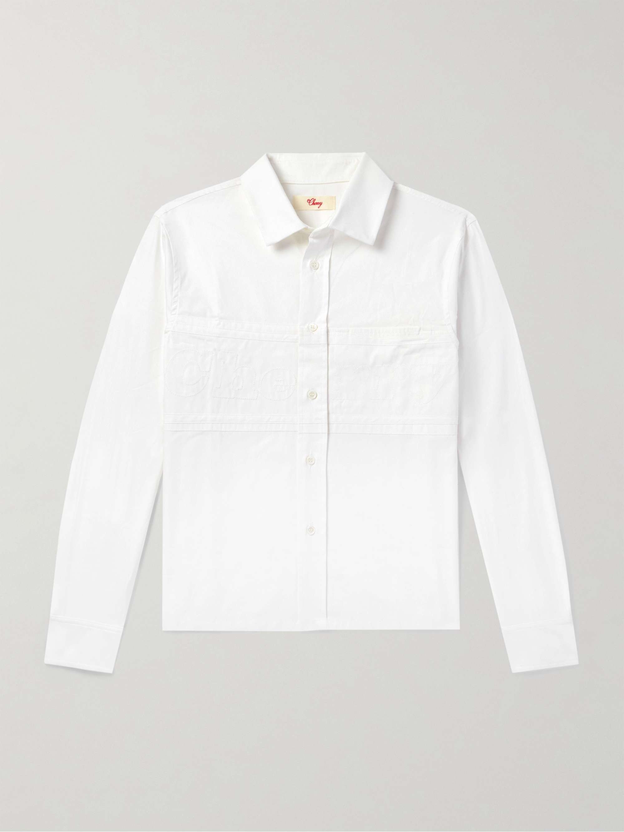 Pit Crew Logo-Embroidered Cotton-Poplin Shirt view
