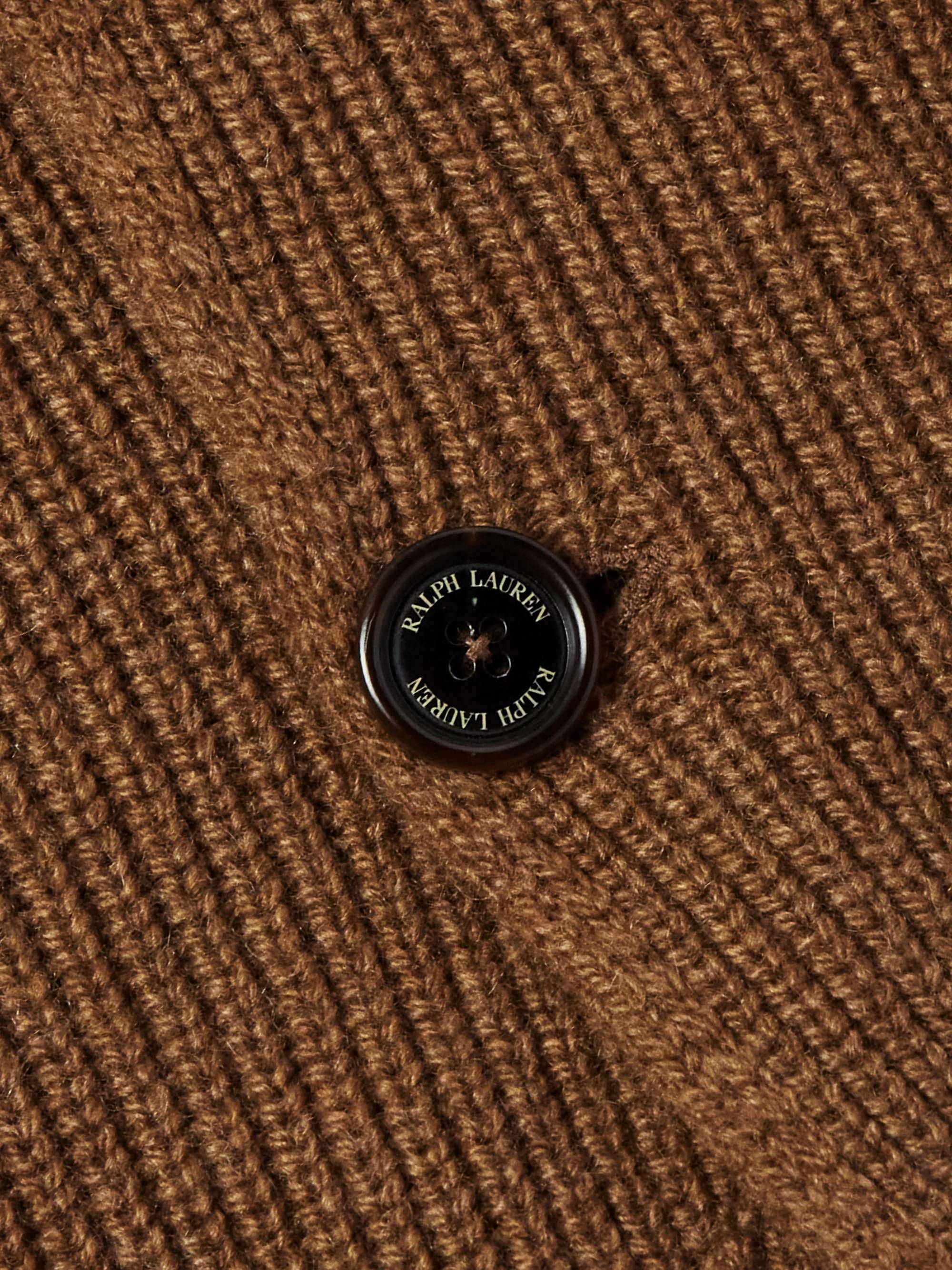 Ribbed-Knit Cashmere Cardigan view