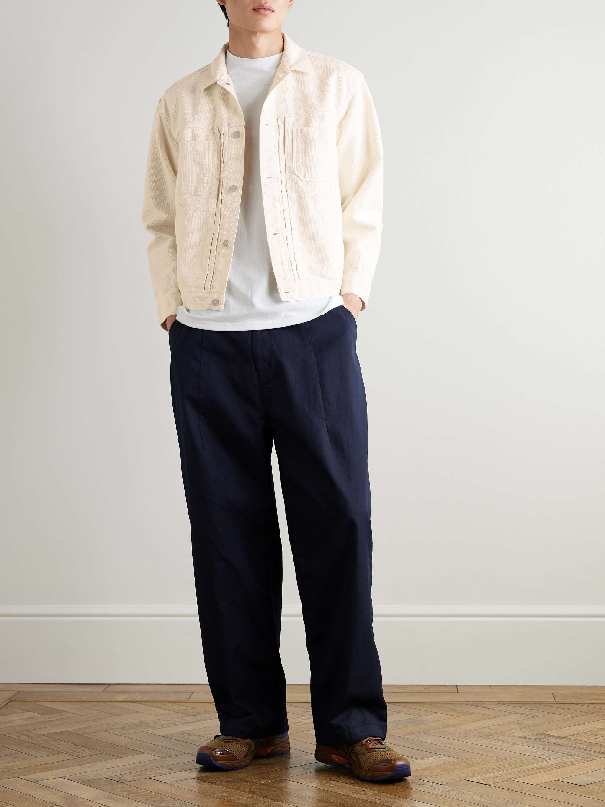 Sashiko Cotton Trucker Jacket view