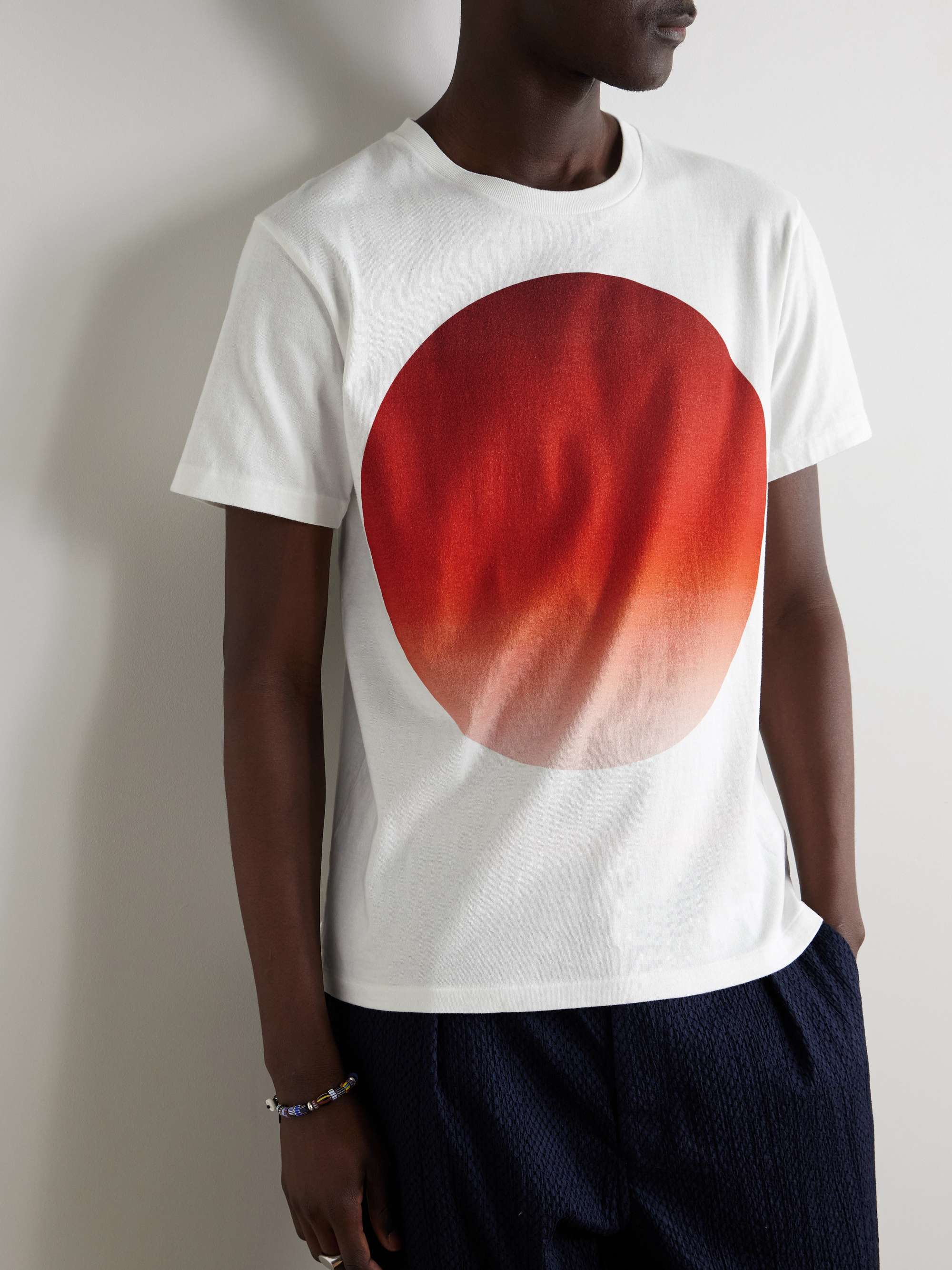Omaru Gradation Printed Cotton-Jersey T-Shirt view