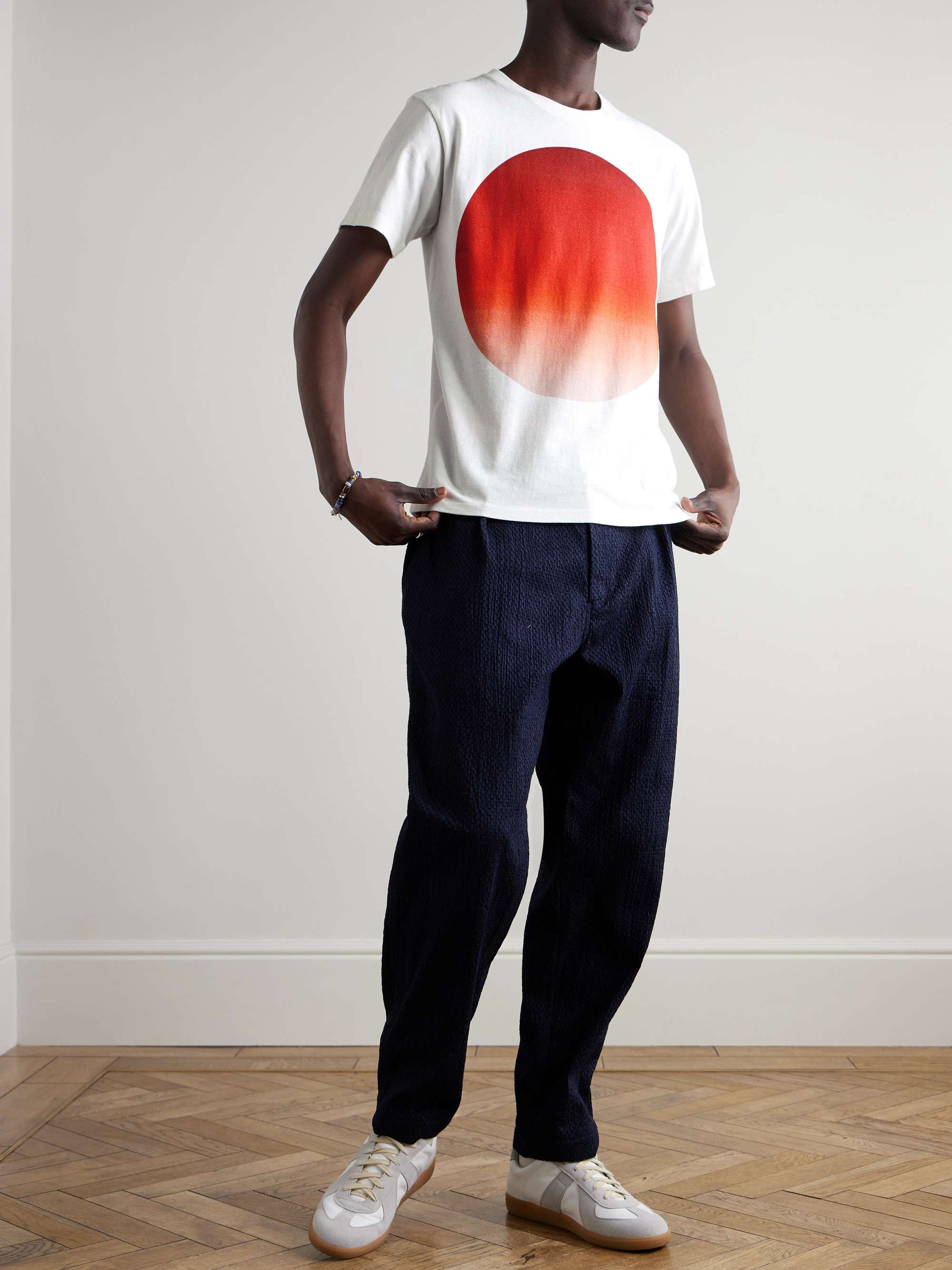 Omaru Gradation Printed Cotton-Jersey T-Shirt view