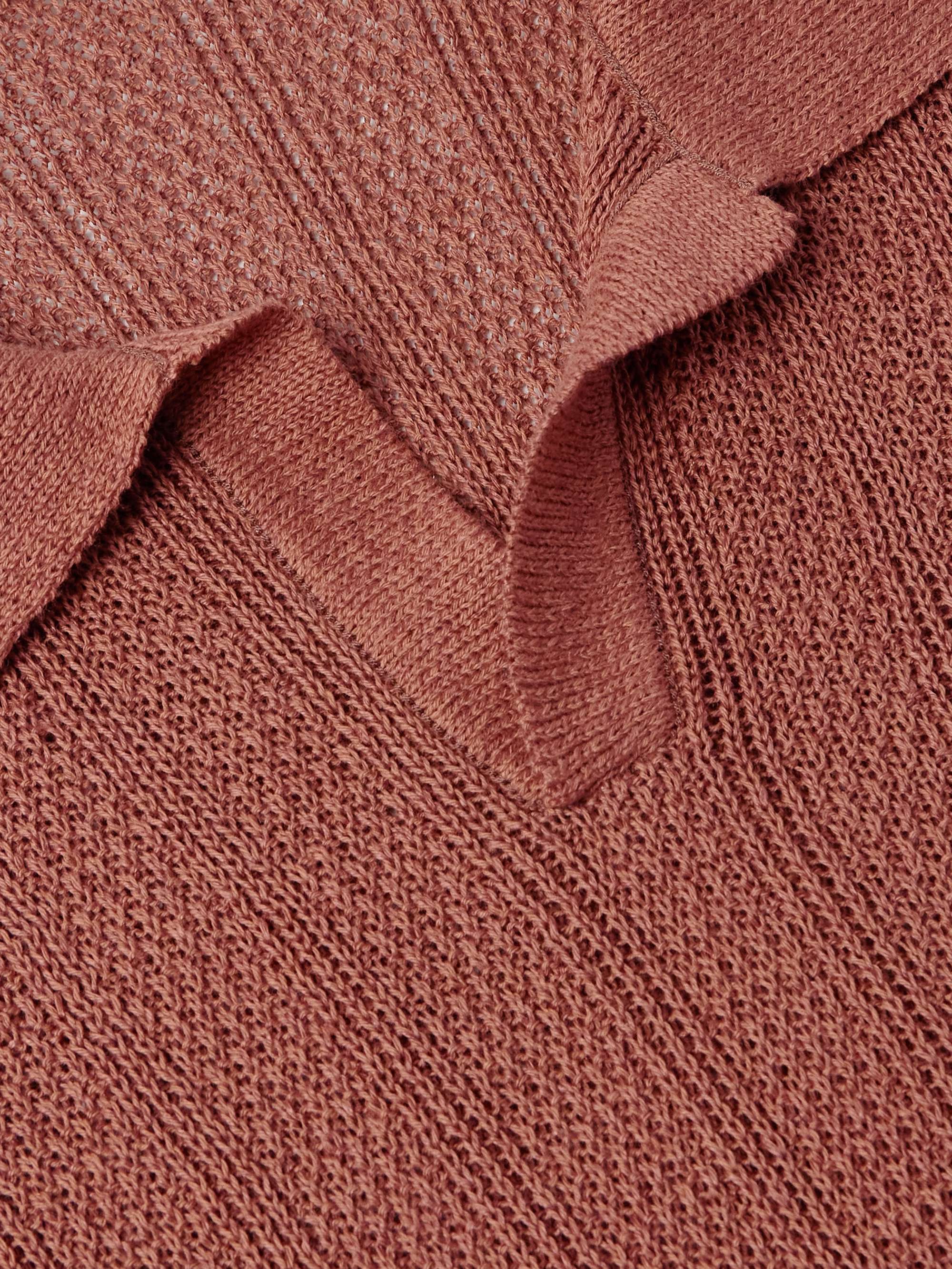 Fabien Linen and Cotton-Blend Polo Shirt view