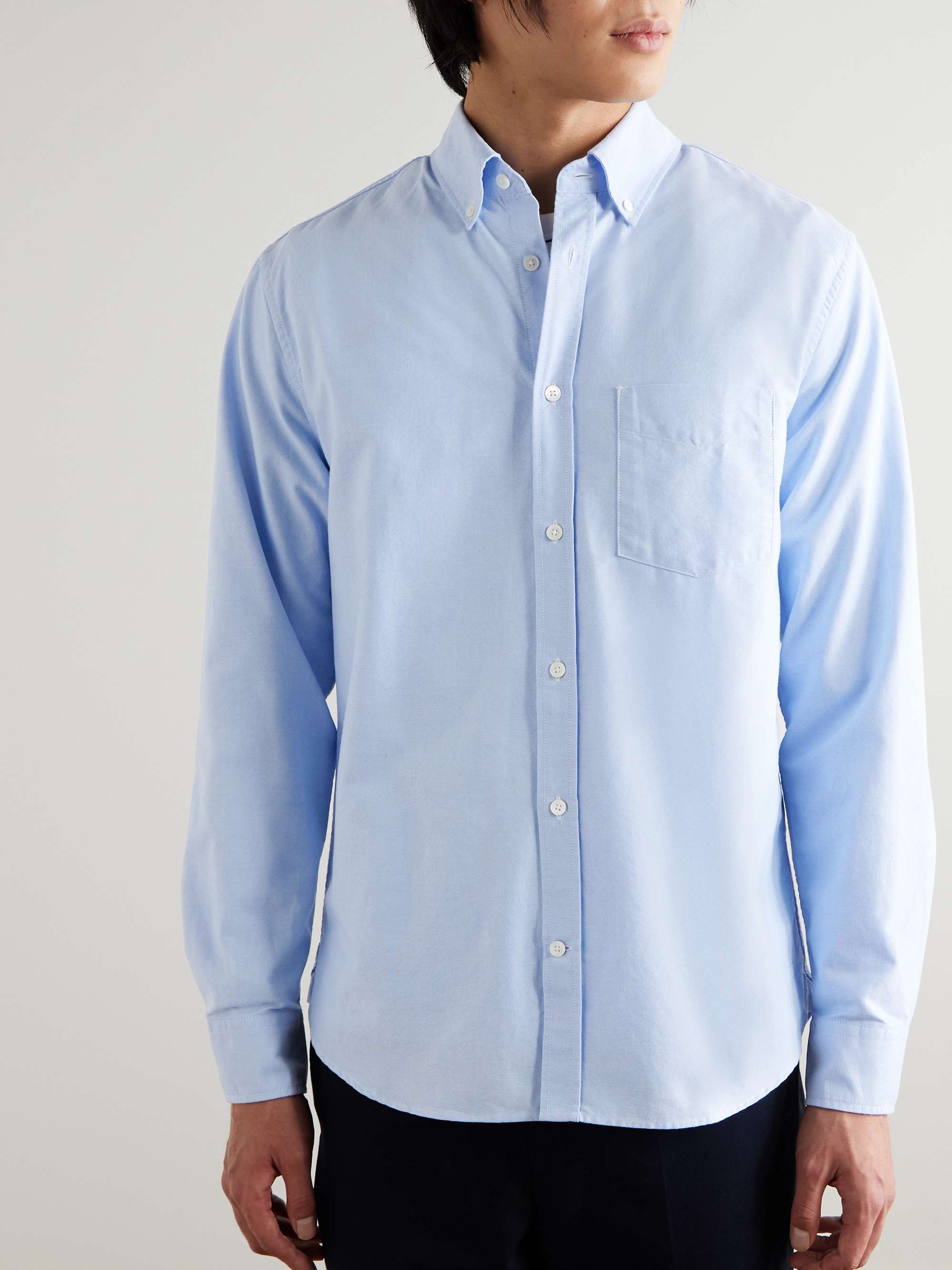 Button-Down Collar Organic Cotton Oxford Shirt view
