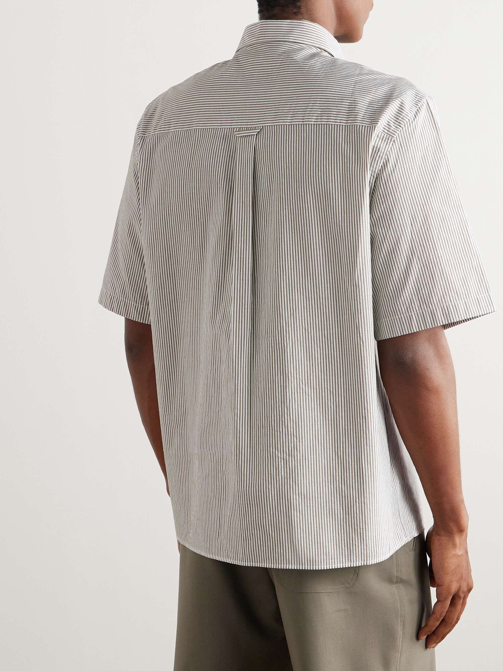 Painter's Oversized Striped Cotton-Poplin Shirt view