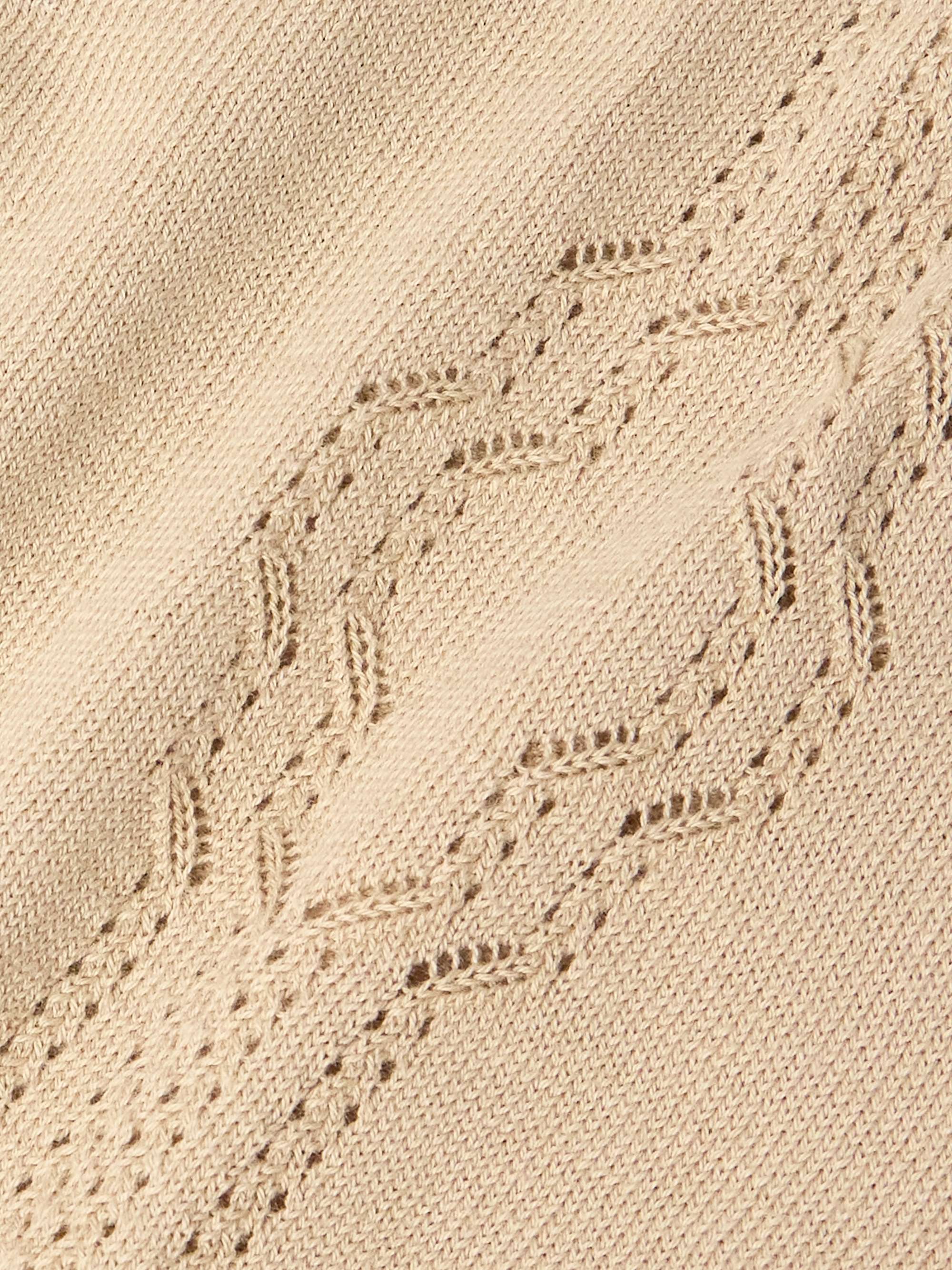 Pointelle-Knit Cotton Cardigan view
