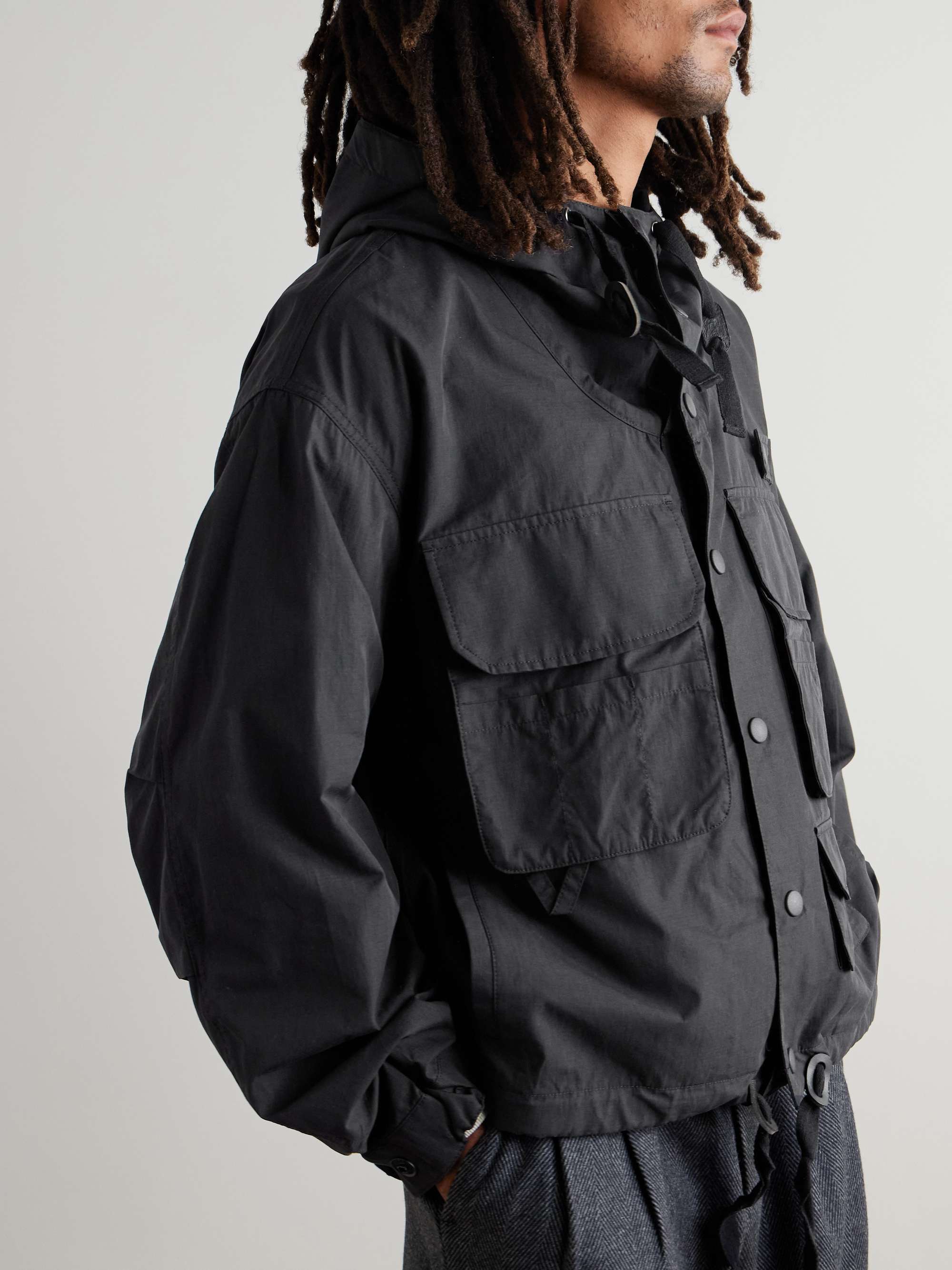 Wading Cotton and Nylon-Blend Ripstop Hooded Parka view