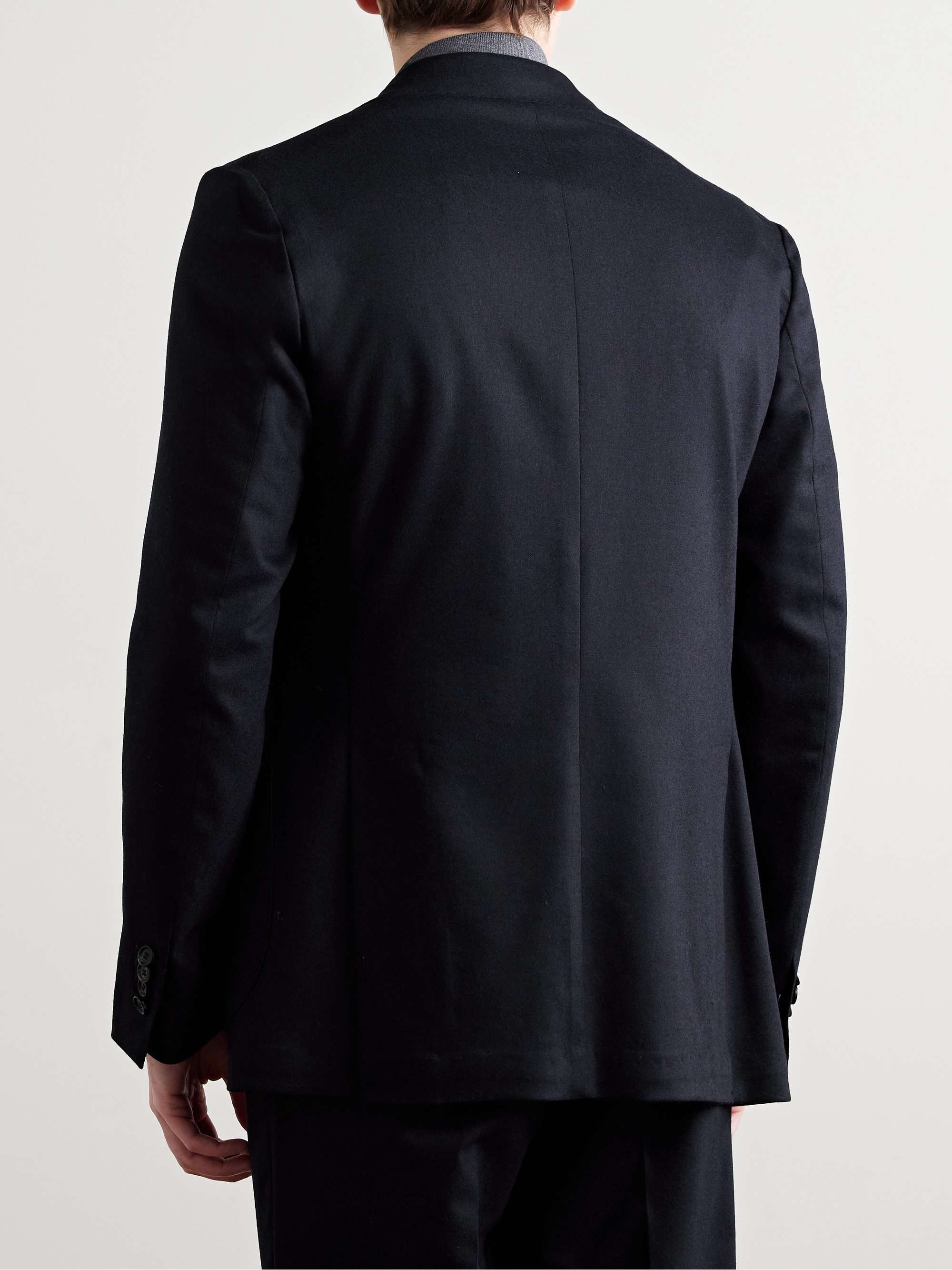 Unstructured Wool-Blend Twill Suit Jacket view